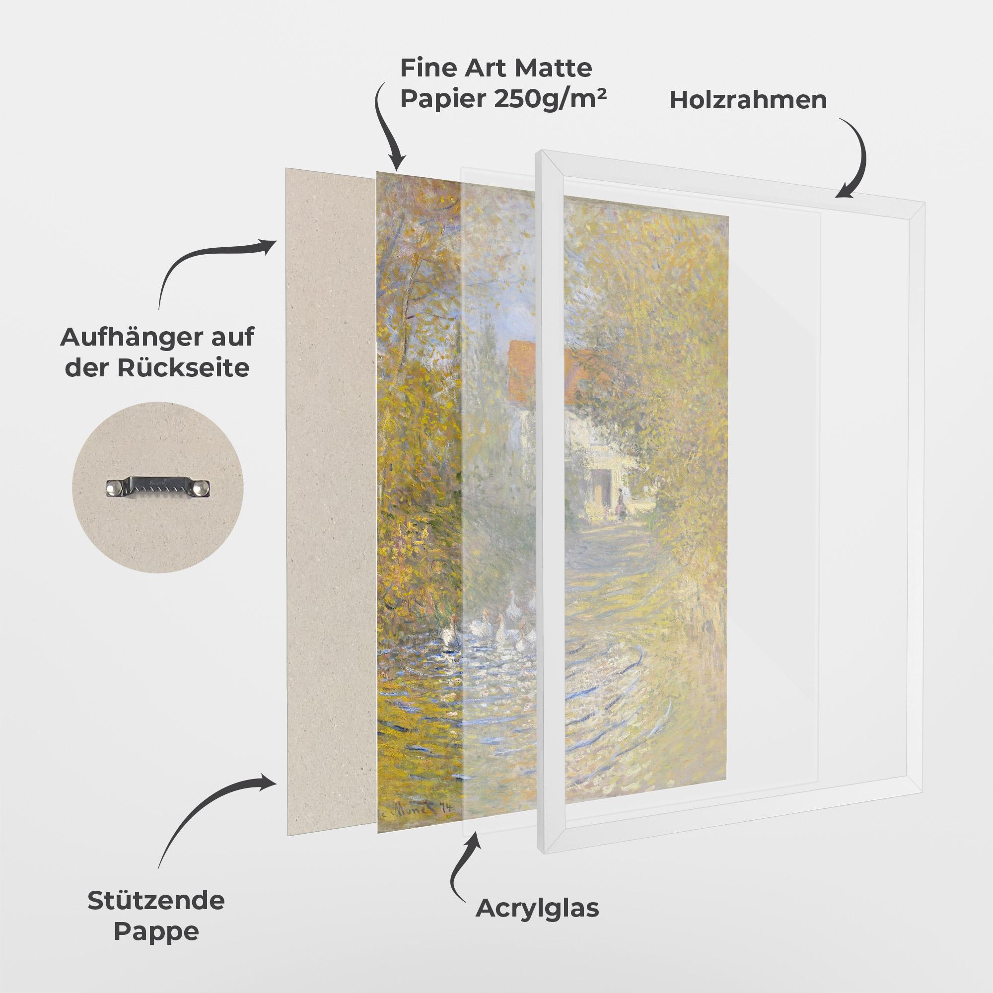 Gerahmte Poster The Geese mockup 1