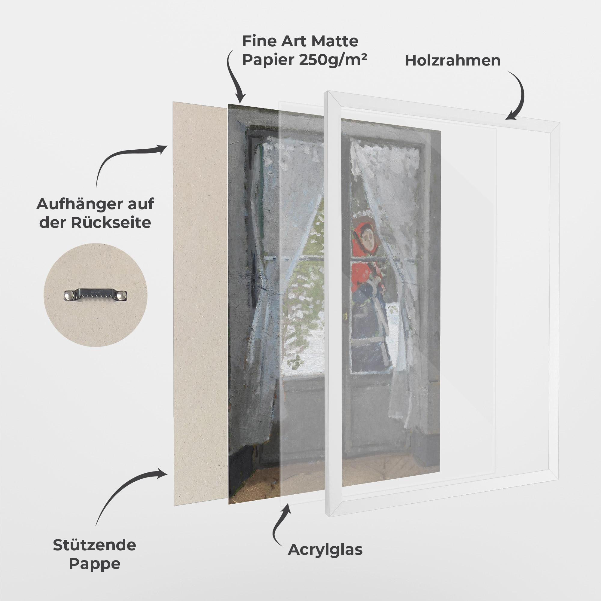 Gerahmte Poster The Red Kerchief mockup 1