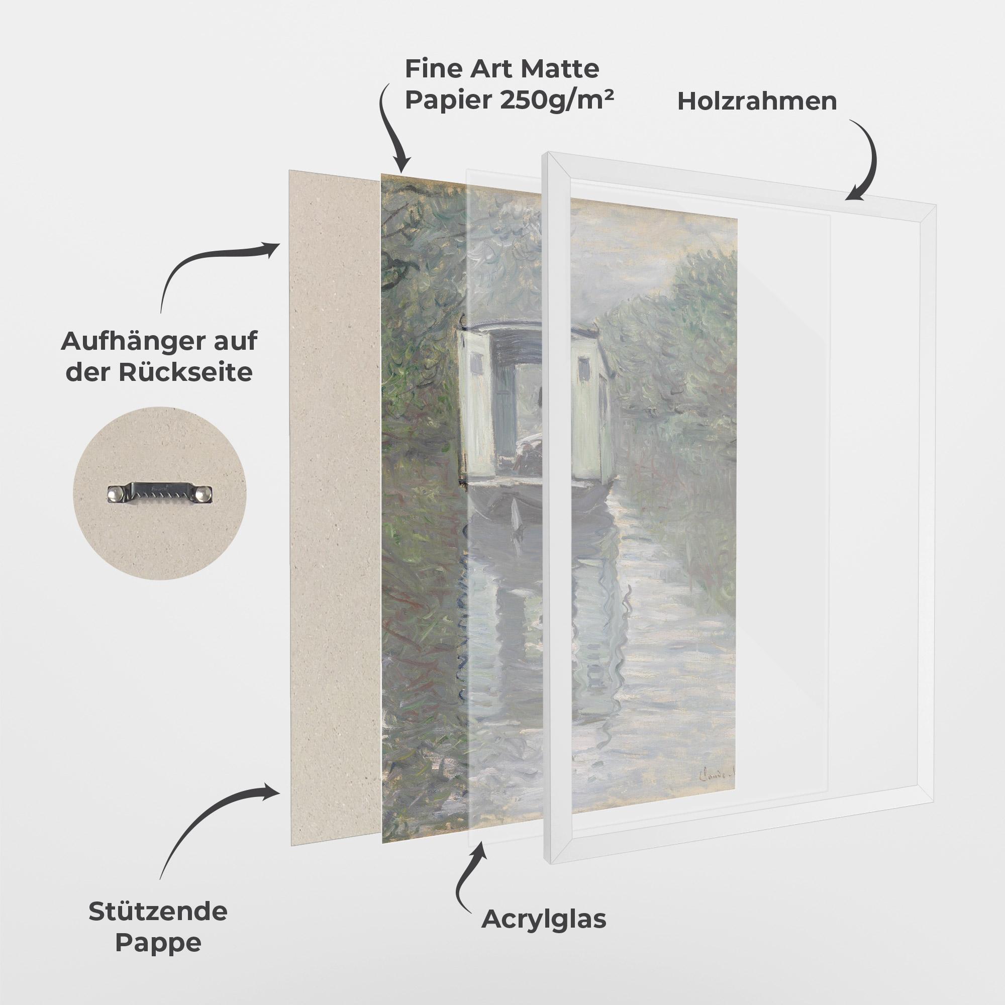 Gerahmte Poster The Studio Boat mockup 1