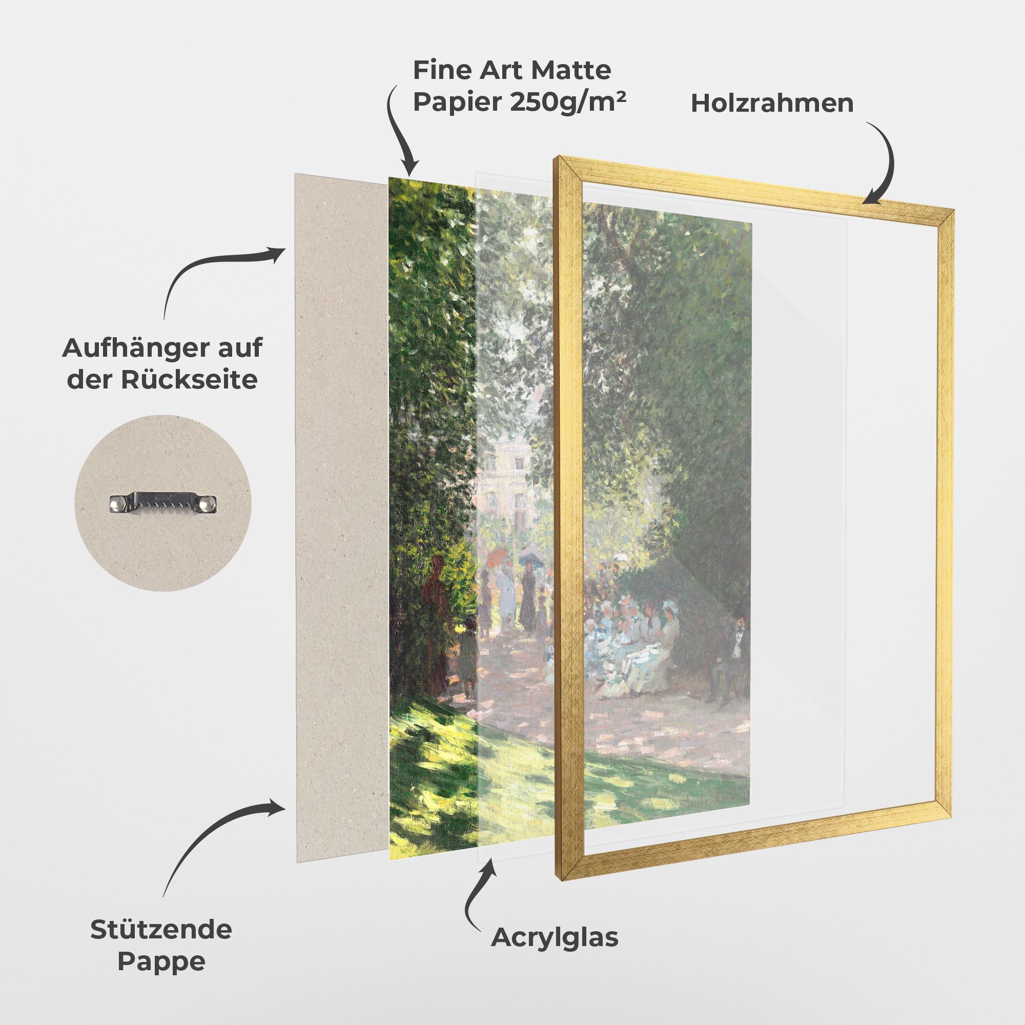 Gerahmte Poster The Parc Monceau mockup 1