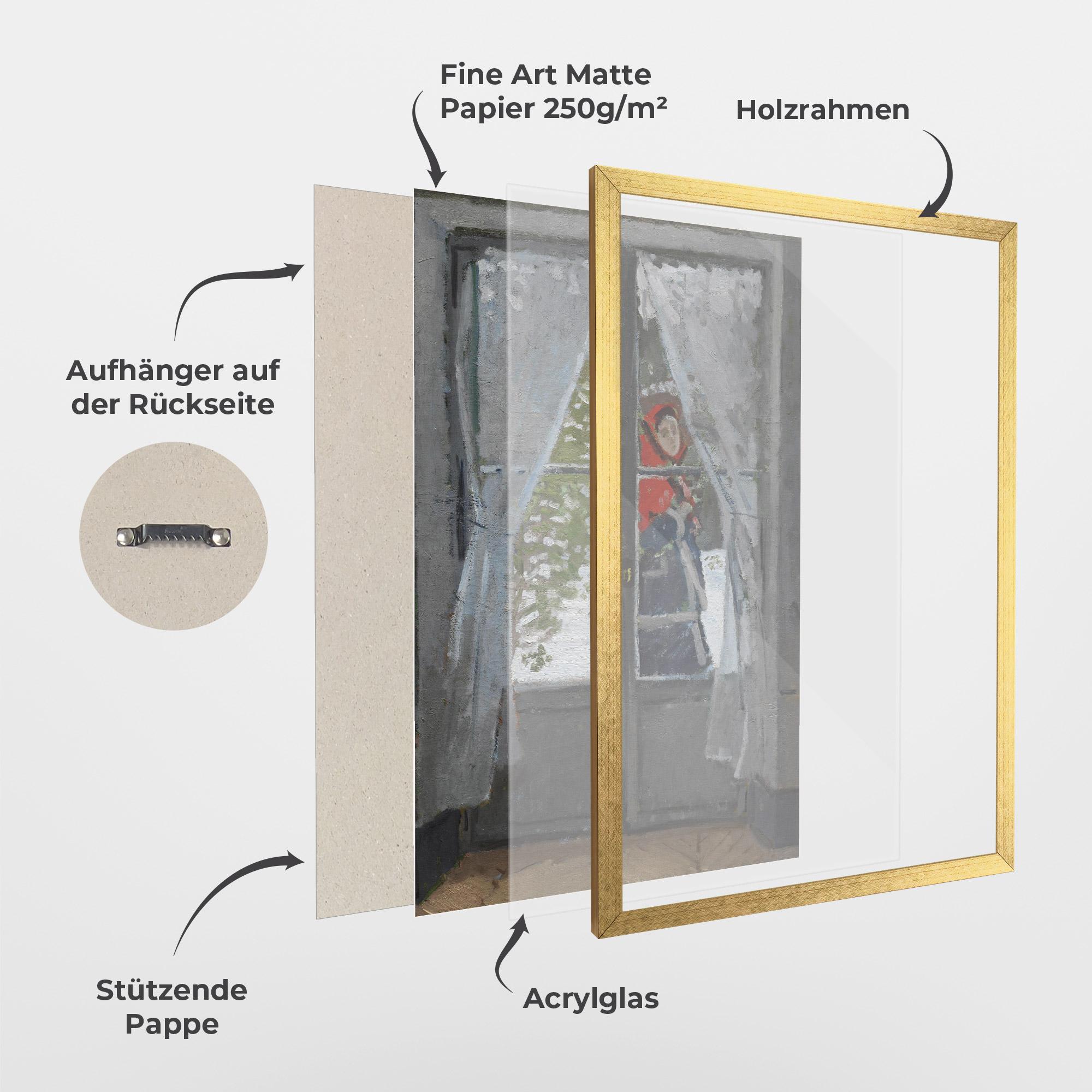 Gerahmte Poster The Red Kerchief mockup 1