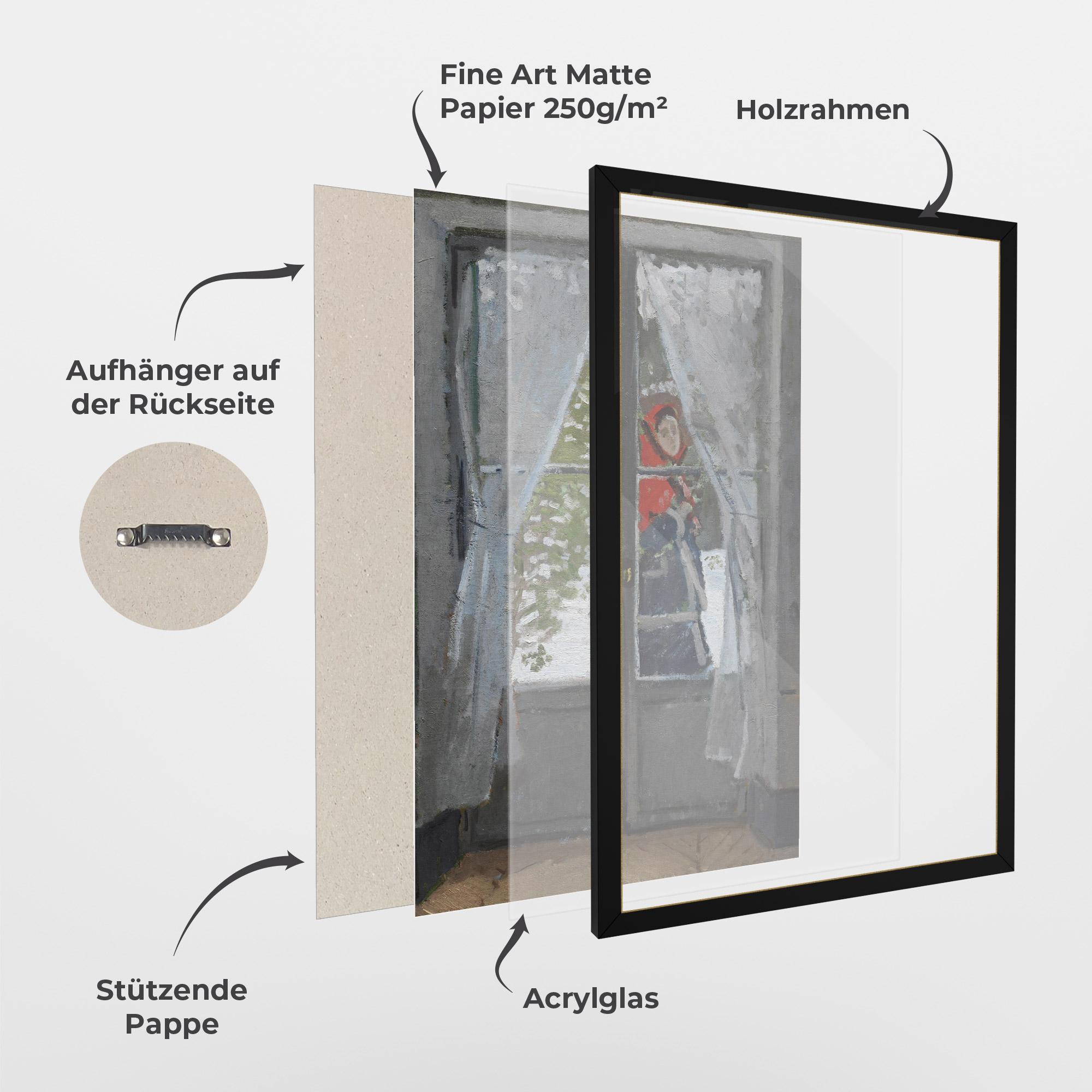 Gerahmte Poster The Red Kerchief mockup 1