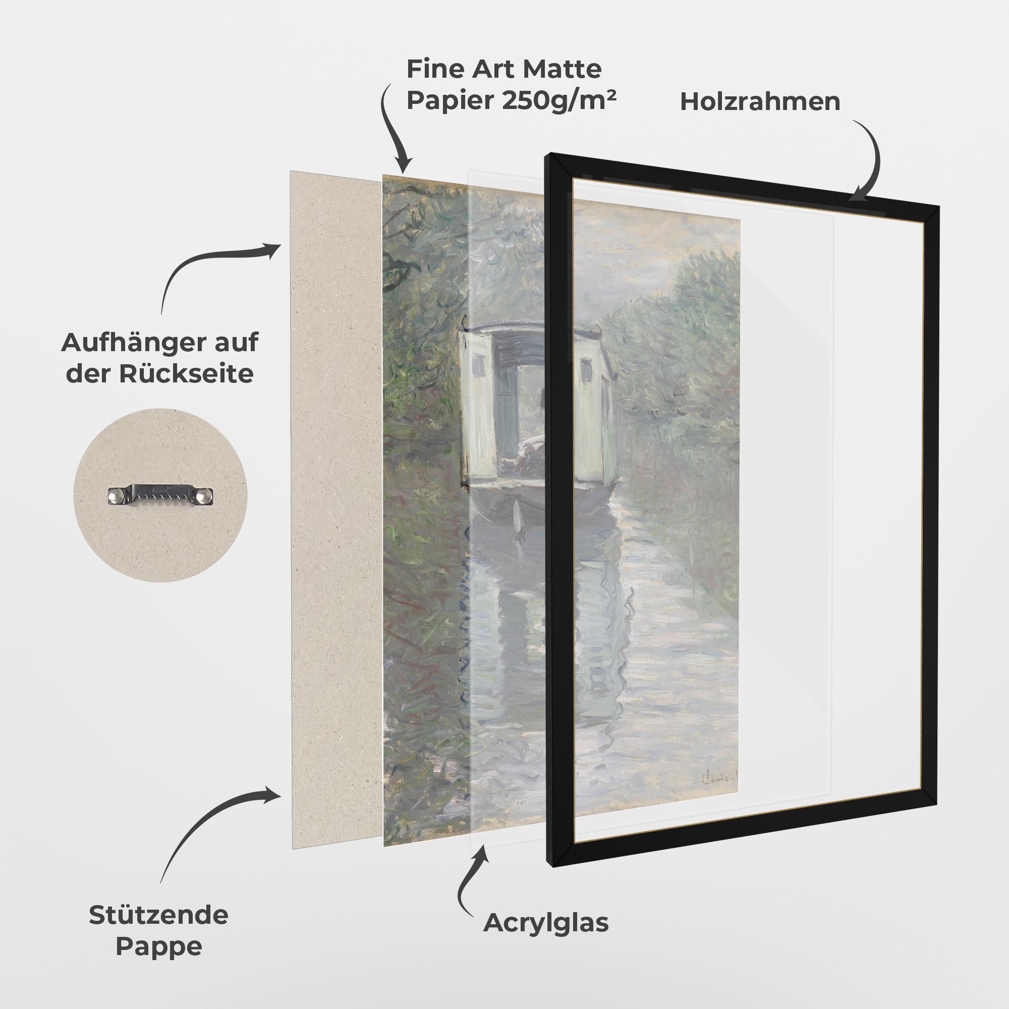 Gerahmte Poster The Studio Boat mockup 1