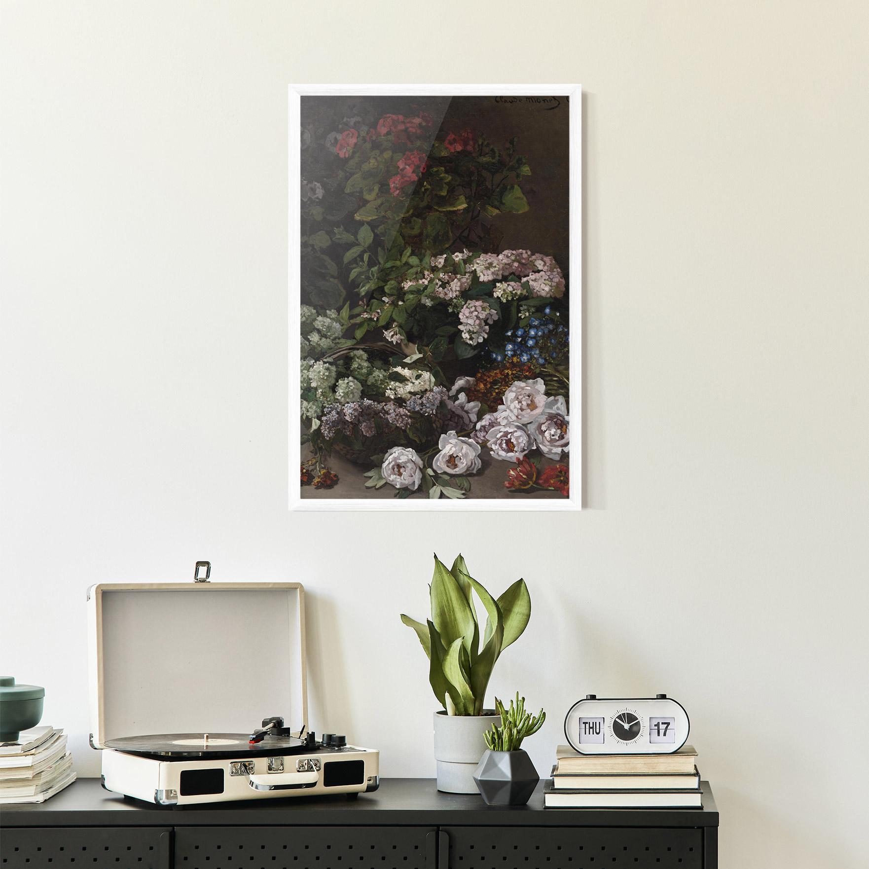 Gerahmte Poster Spring Flowers Monet mockup 2