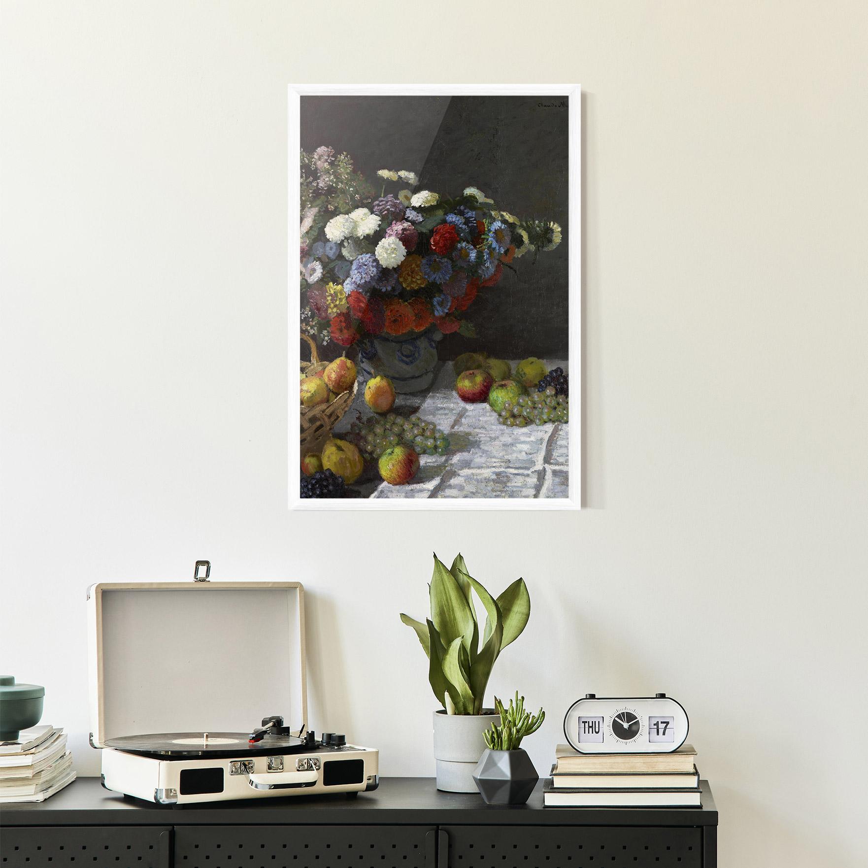 Gerahmte Poster Still Life With Flowers mockup 2