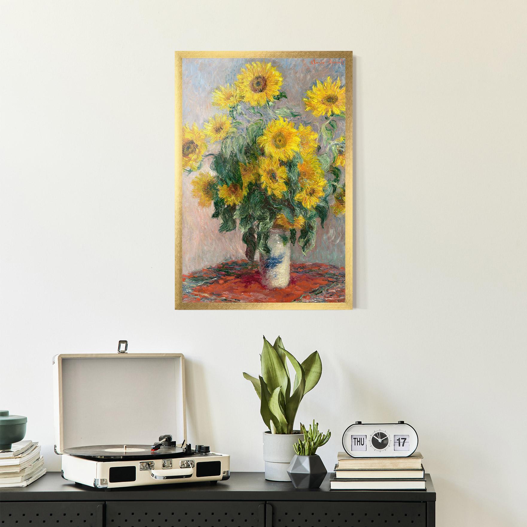 Gerahmte Poster Bouquet Of Sunflowers 1881 mockup 2