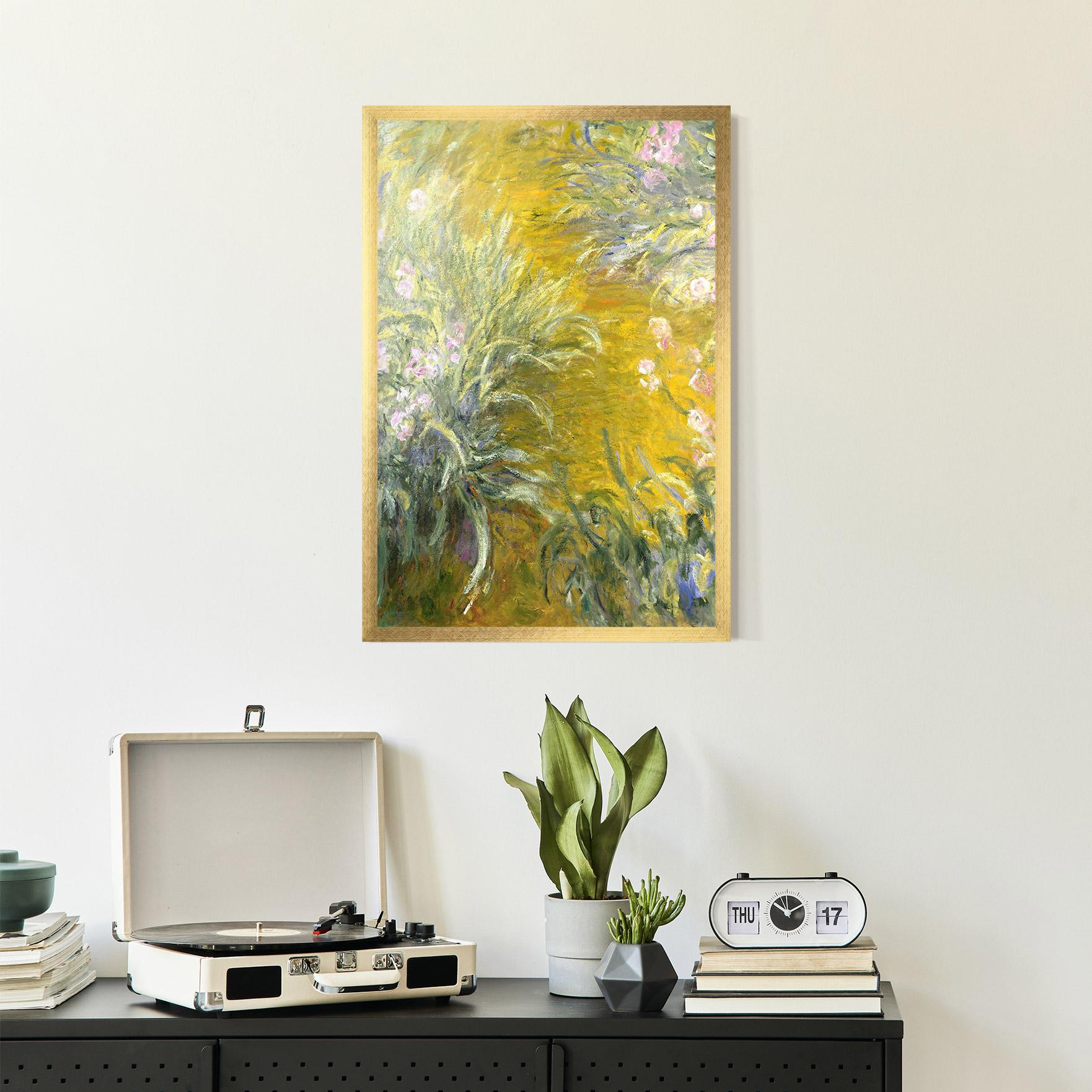 Gerahmte Poster Path Through The Irises mockup 2