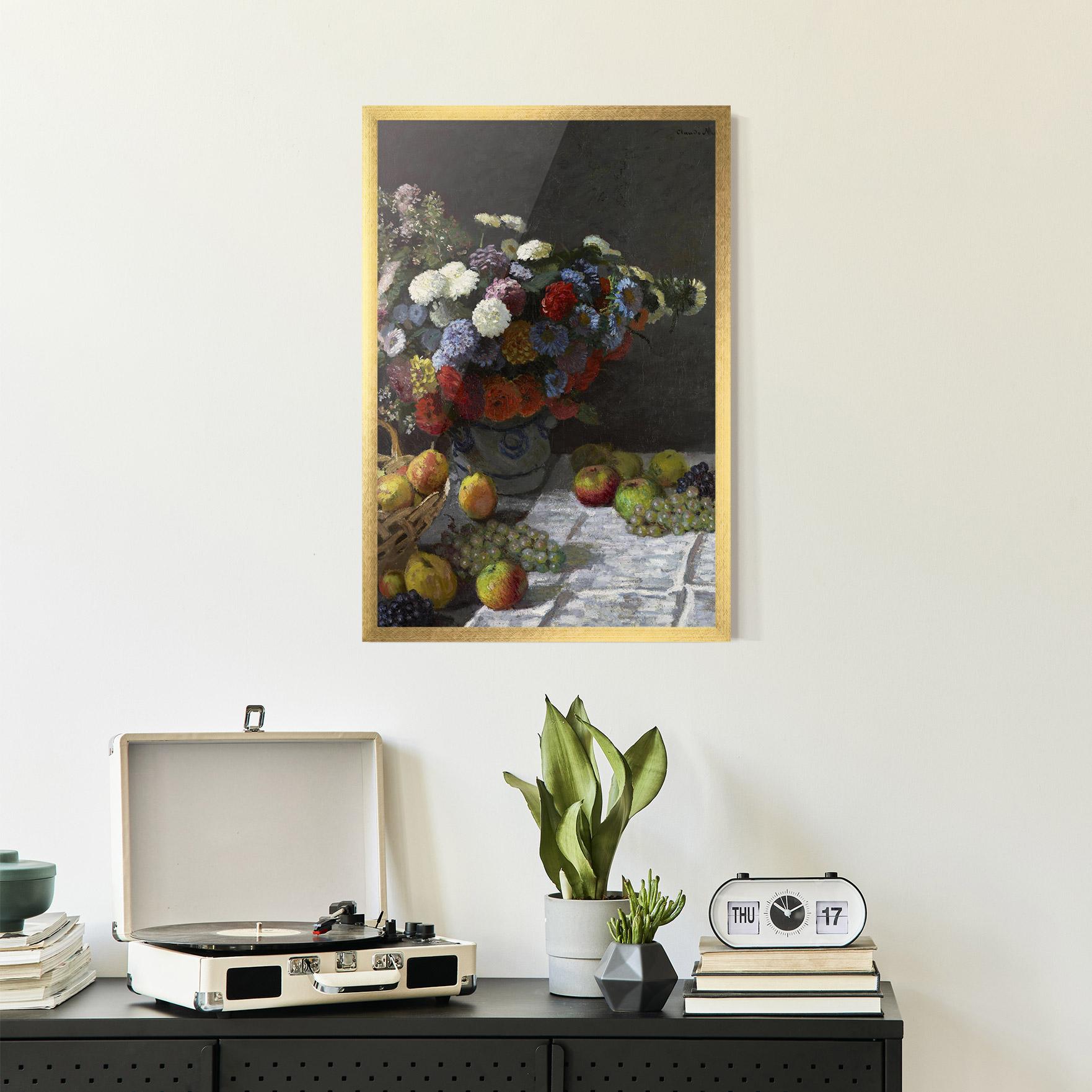 Gerahmte Poster Still Life With Flowers mockup 2