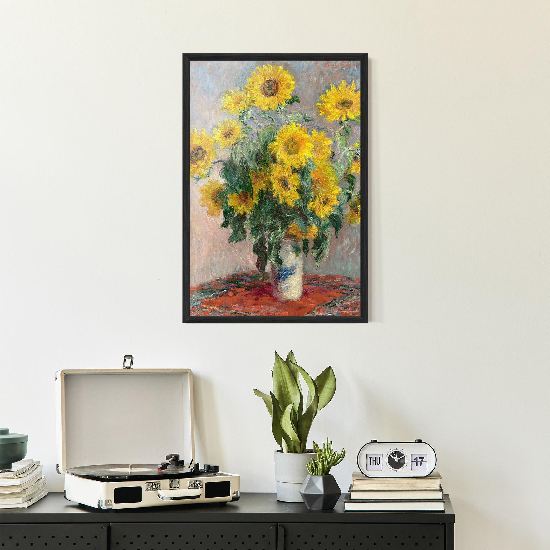 Gerahmte Poster Bouquet Of Sunflowers 1881 mockup 2
