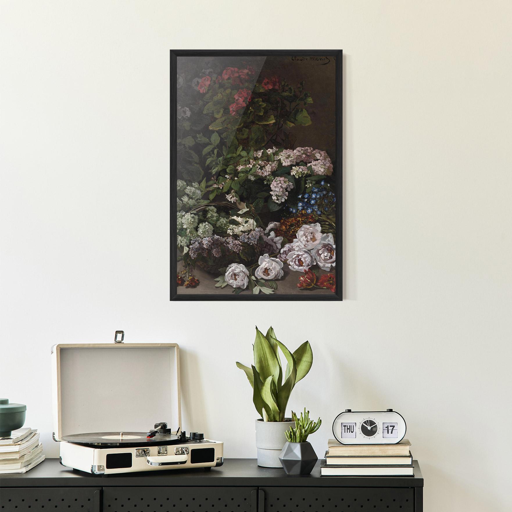 Gerahmte Poster Spring Flowers Monet mockup 2