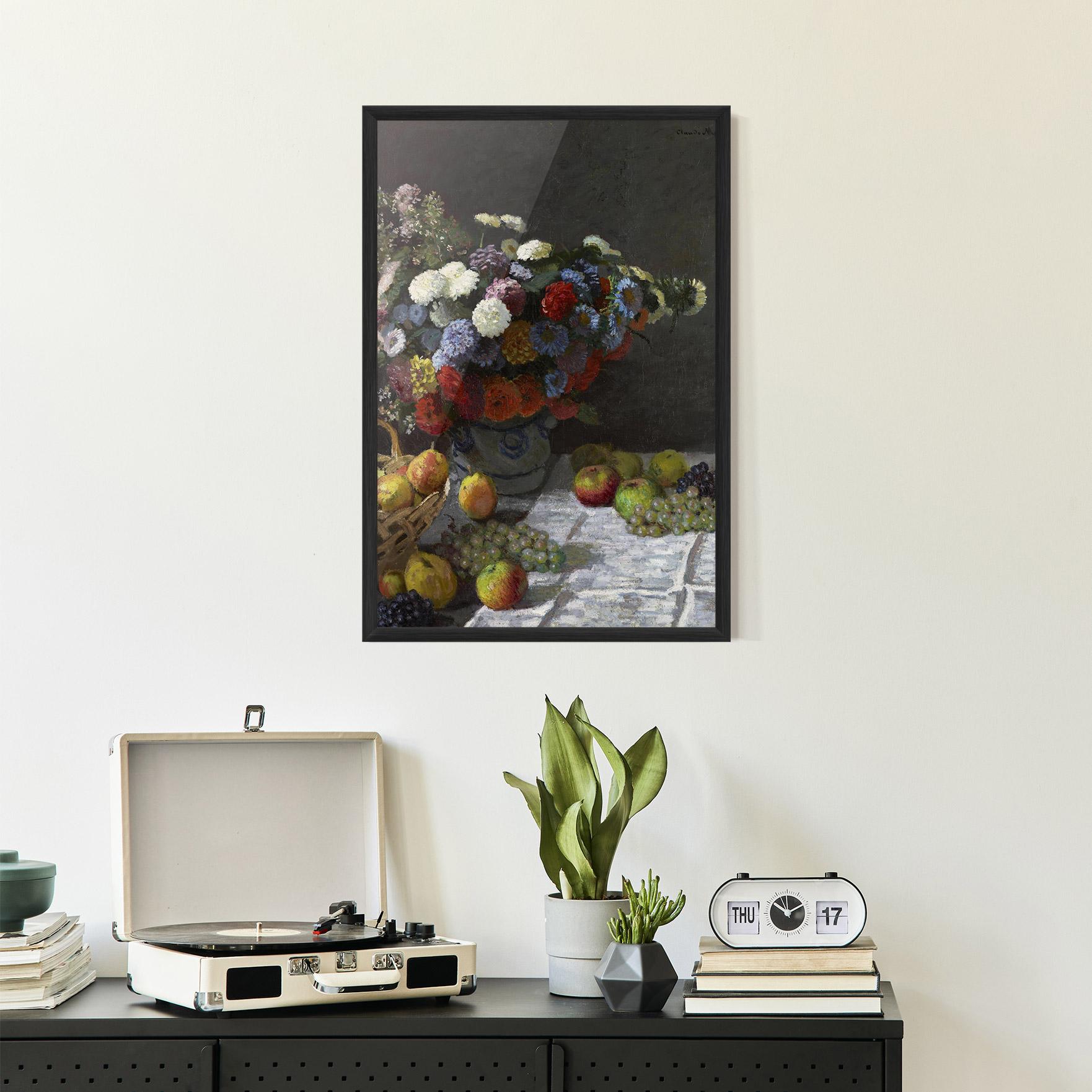 Gerahmte Poster Still Life With Flowers mockup 2