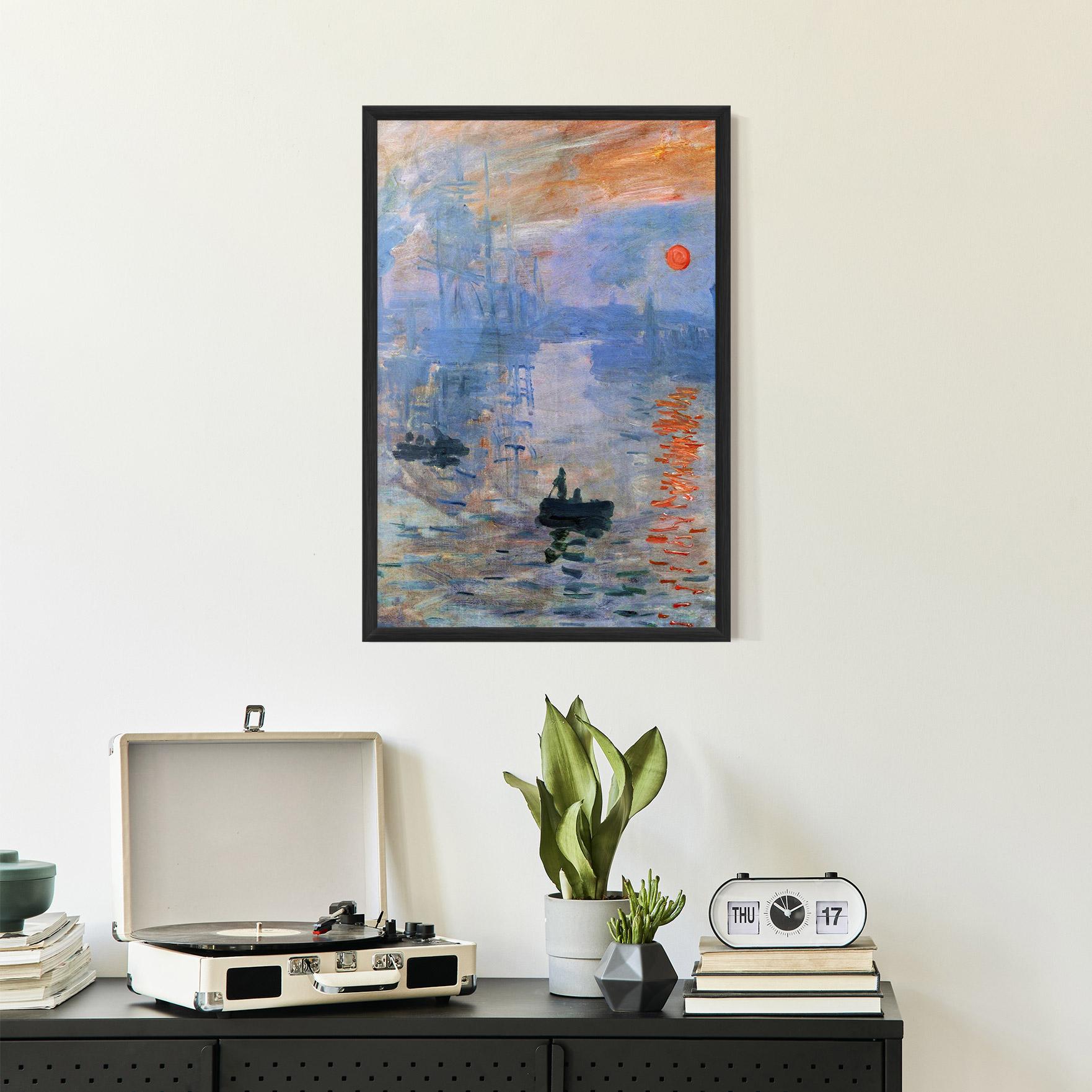 Gerahmte Poster Sunrise Painting mockup 2