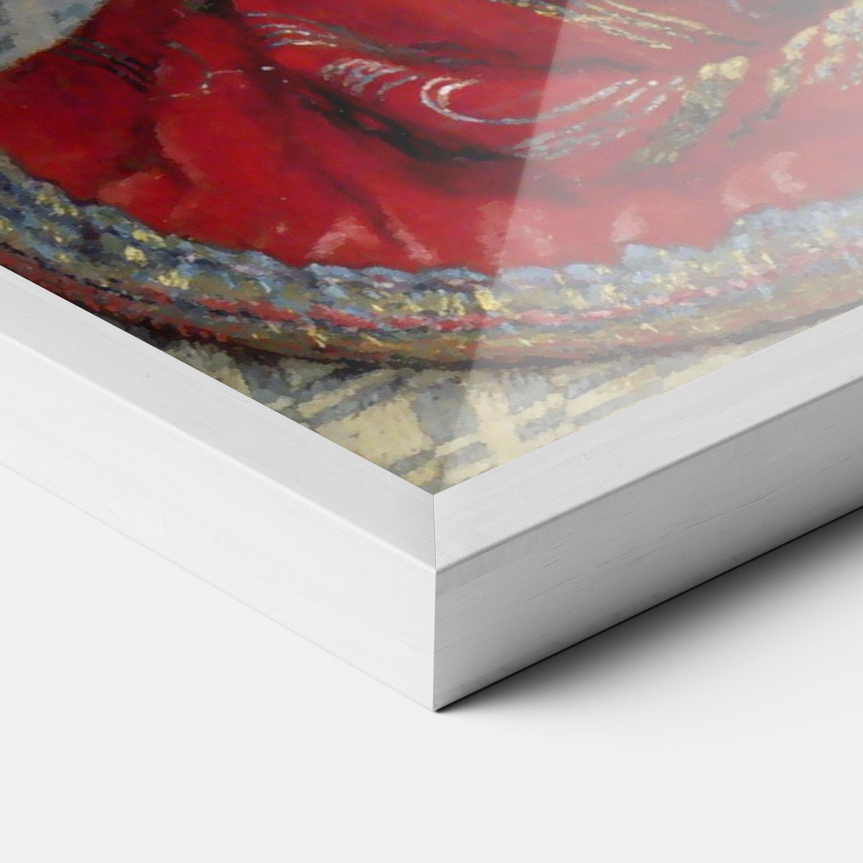 Gerahmte Poster Camille Monet In Japanese Costume mockup 3