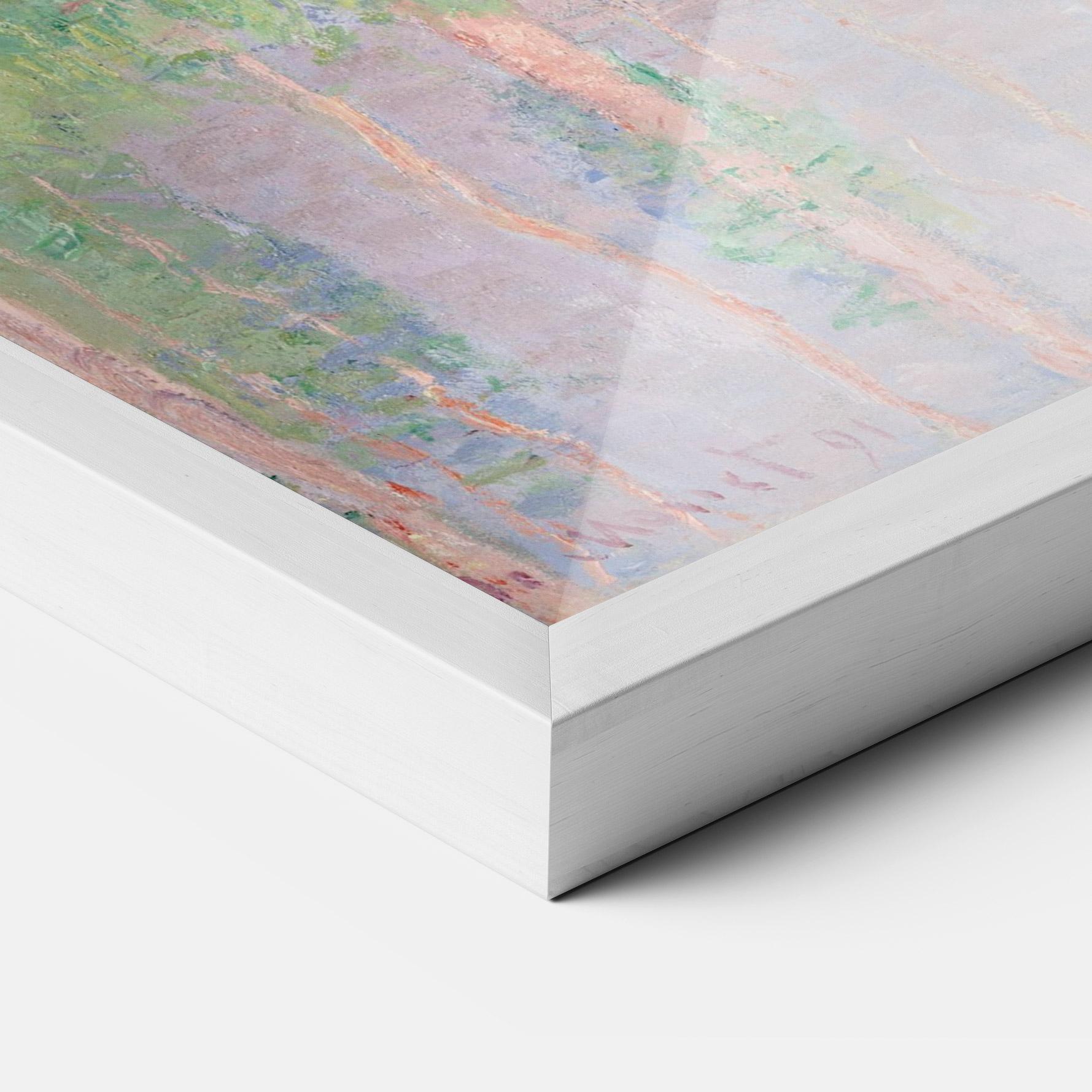 Gerahmte Poster Monet Pink Effect mockup 3