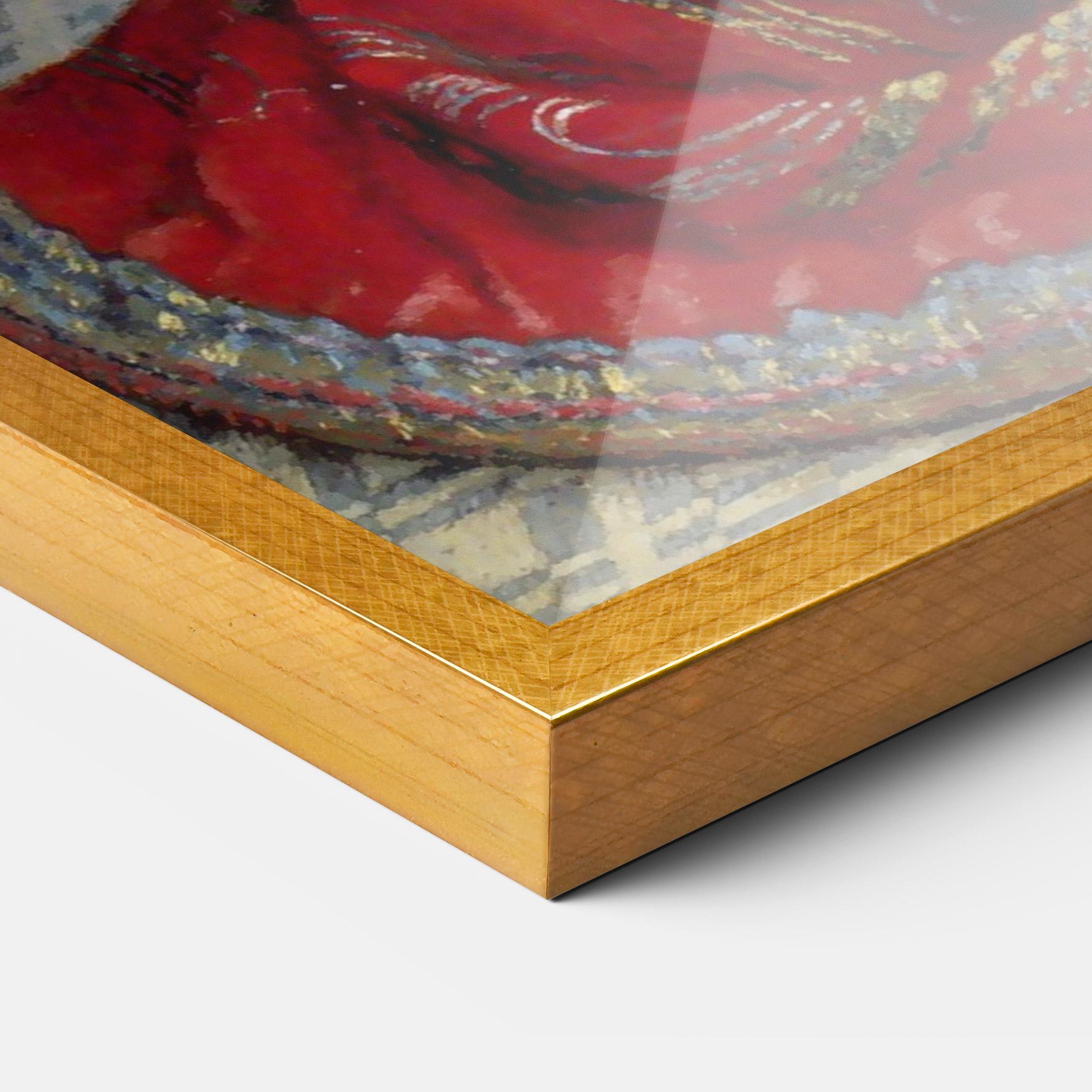 Gerahmte Poster Camille Monet In Japanese Costume mockup 3