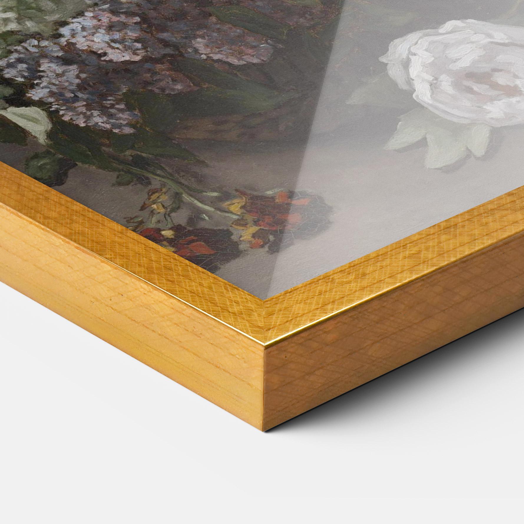 Gerahmte Poster Spring Flowers Monet mockup 3