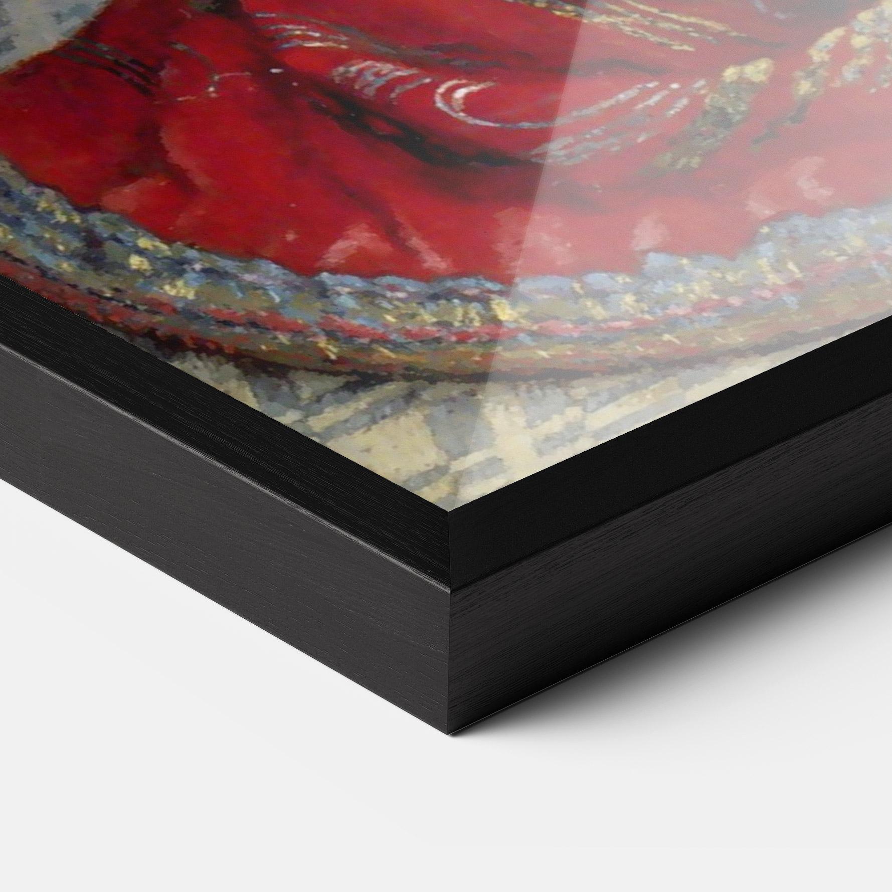 Gerahmte Poster Camille Monet In Japanese Costume mockup 3