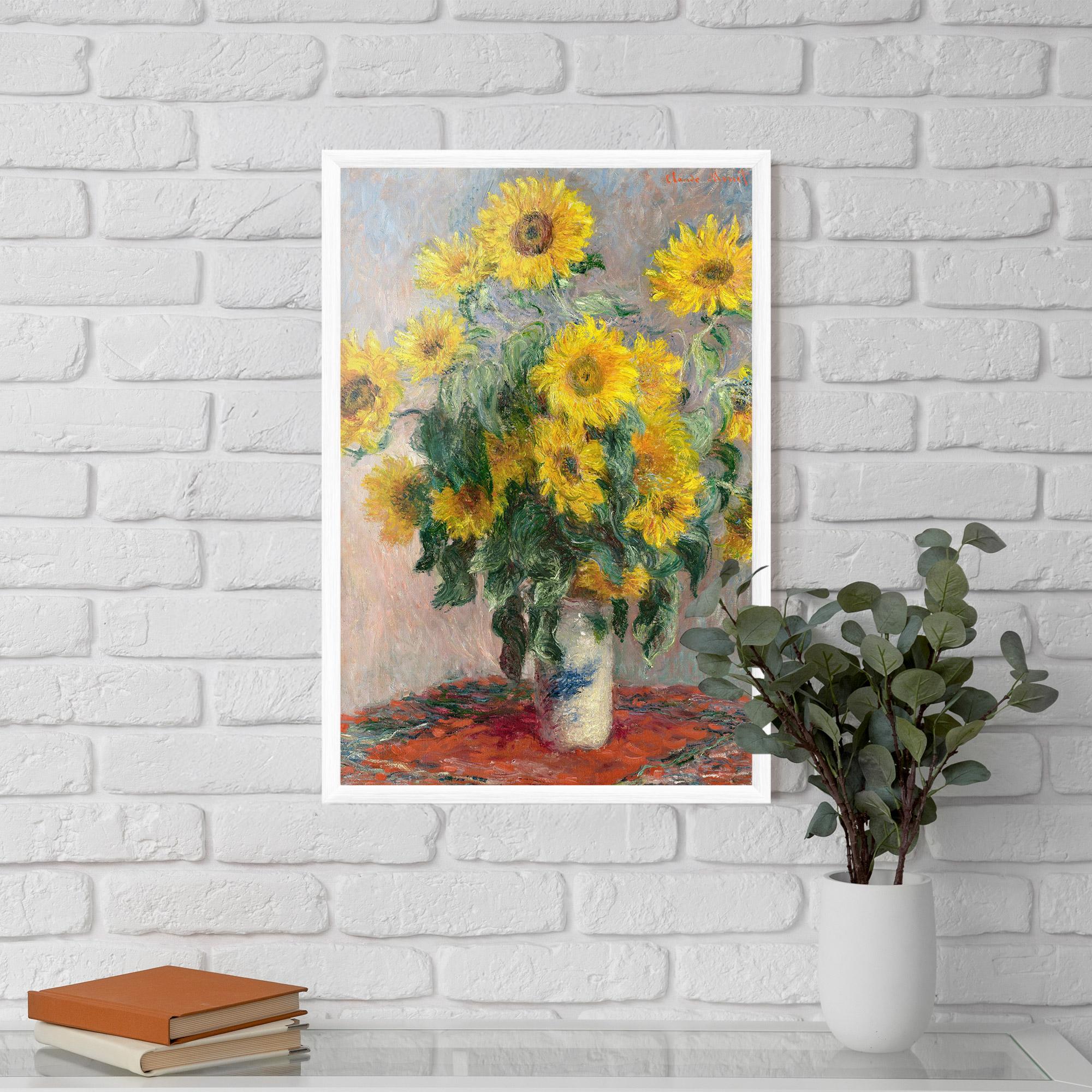 Gerahmte Poster Bouquet Of Sunflowers 1881 mockup 5