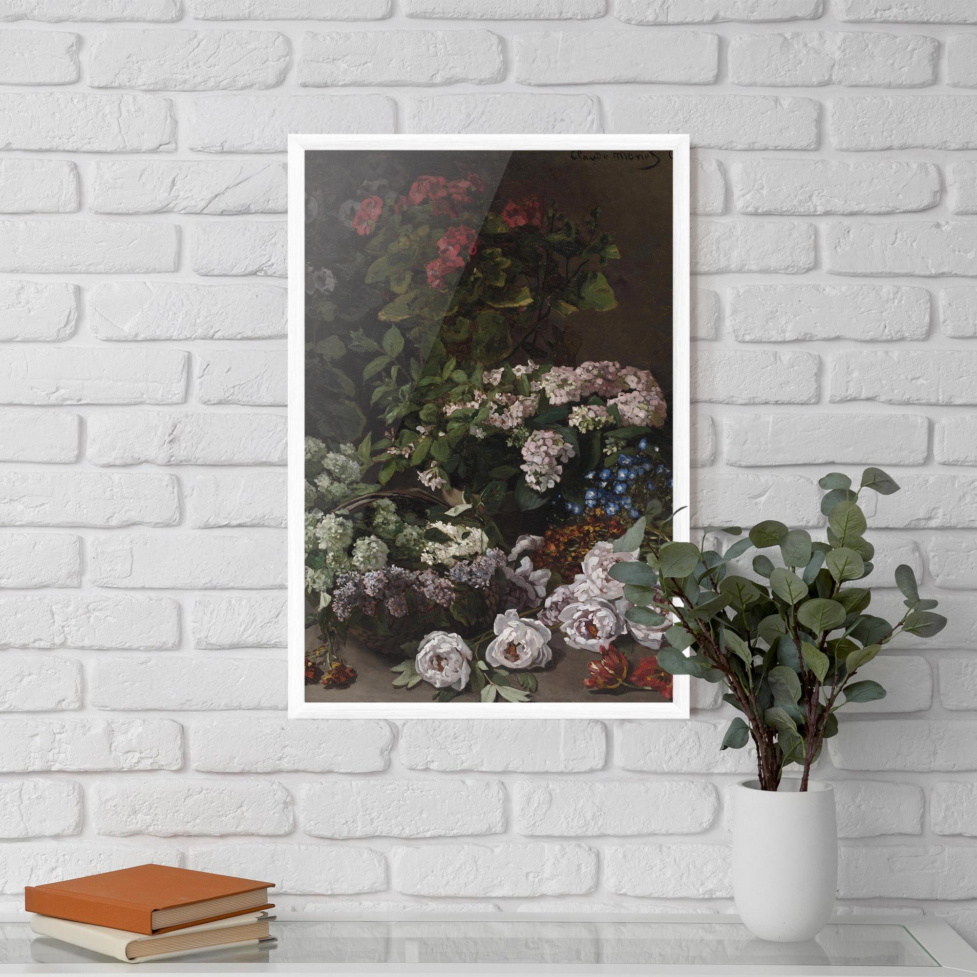 Gerahmte Poster Spring Flowers Monet mockup 5