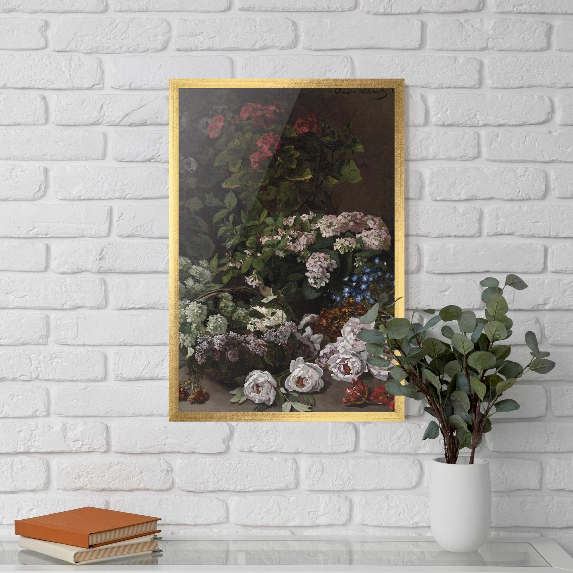 Gerahmte Poster Spring Flowers Monet mockup 5