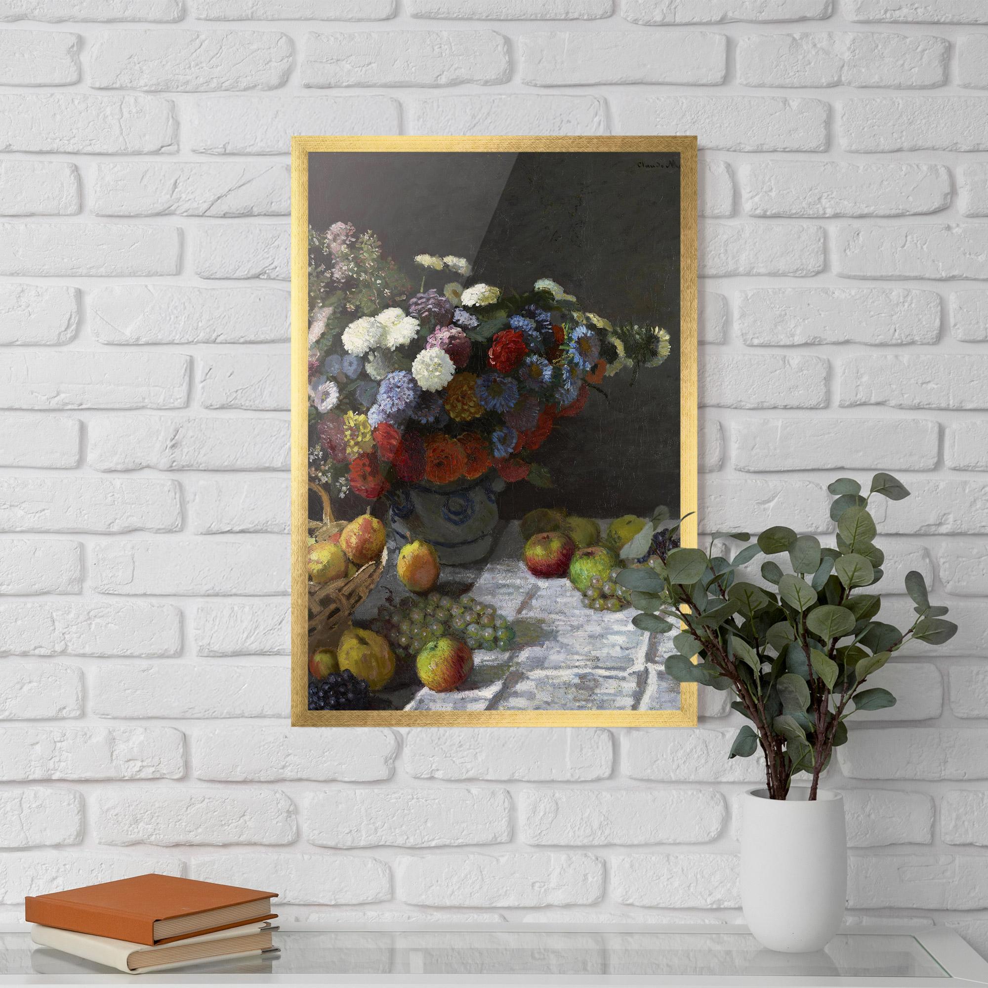 Gerahmte Poster Still Life With Flowers mockup 5