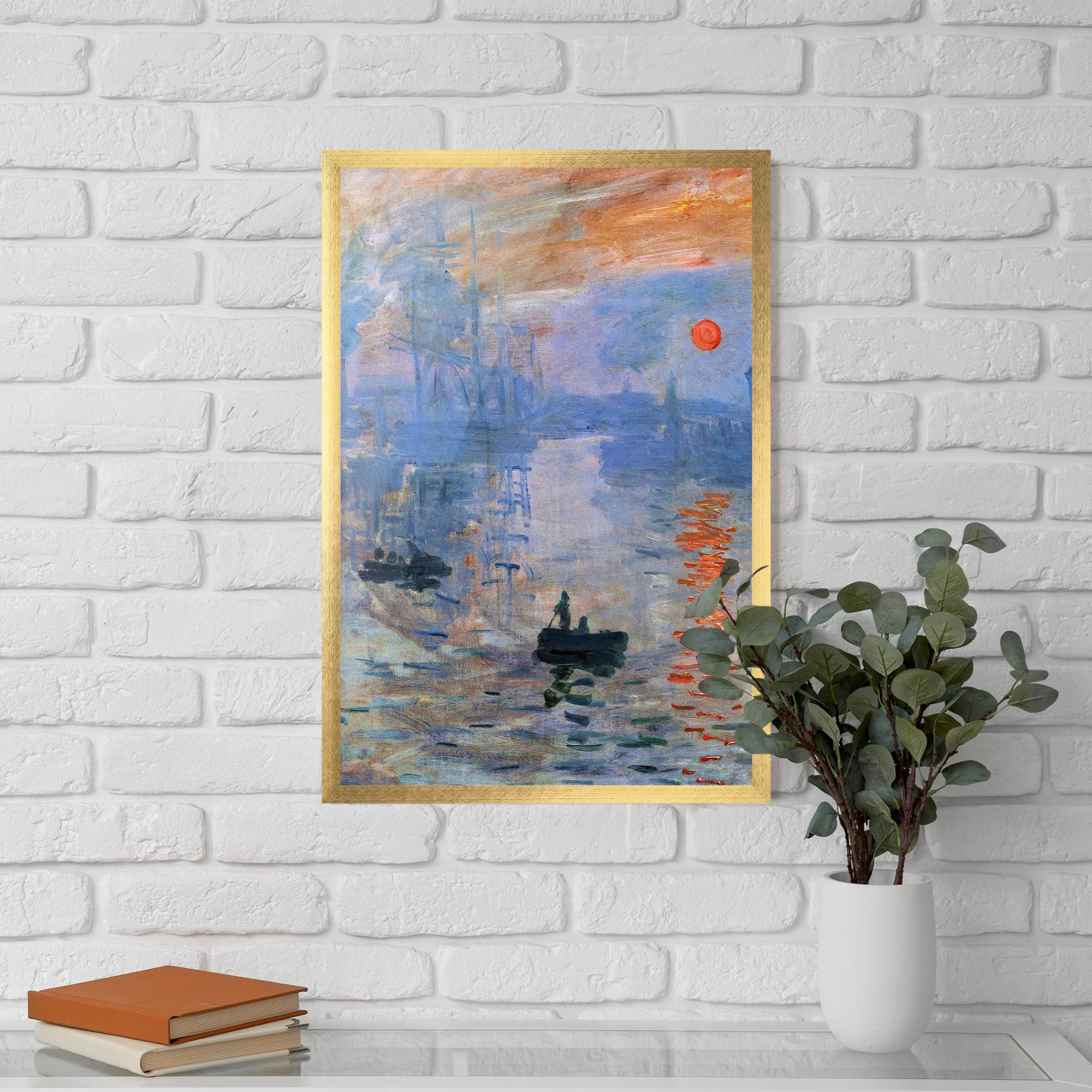 Gerahmte Poster Sunrise Painting mockup 5