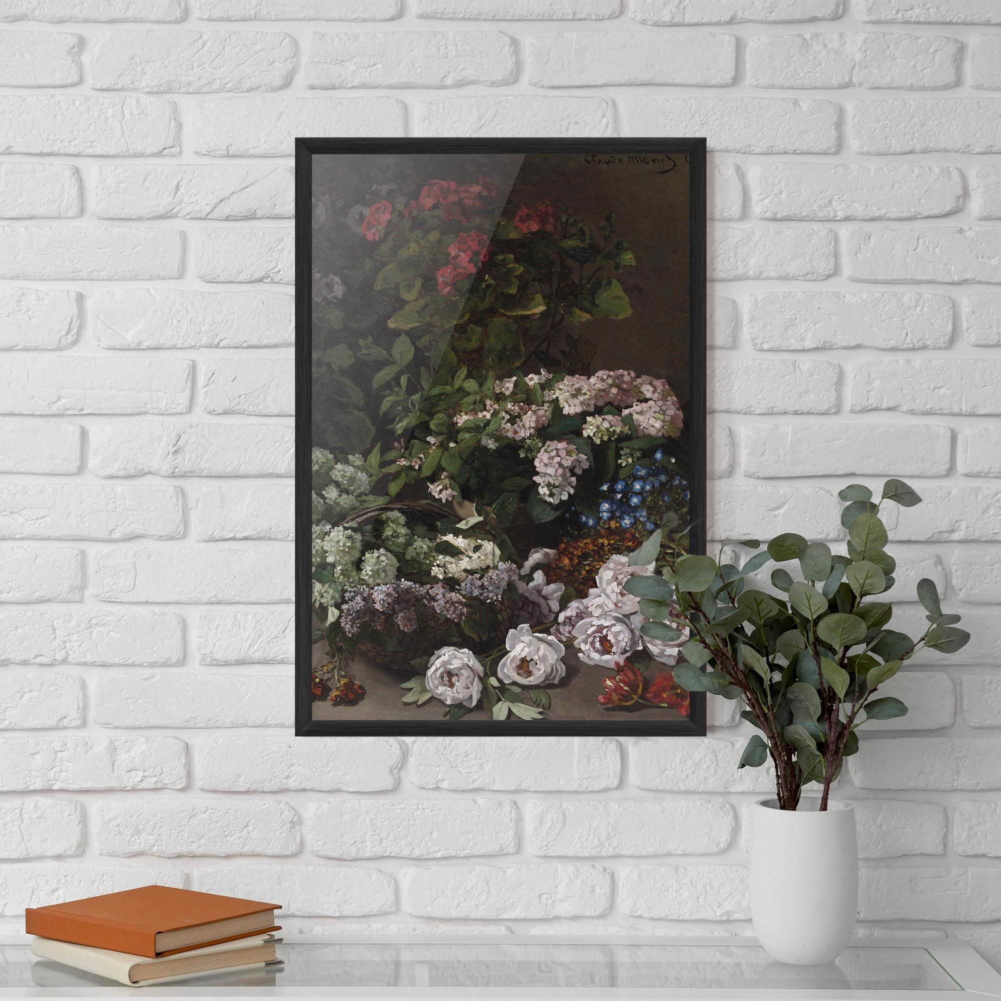 Gerahmte Poster Spring Flowers Monet mockup 5