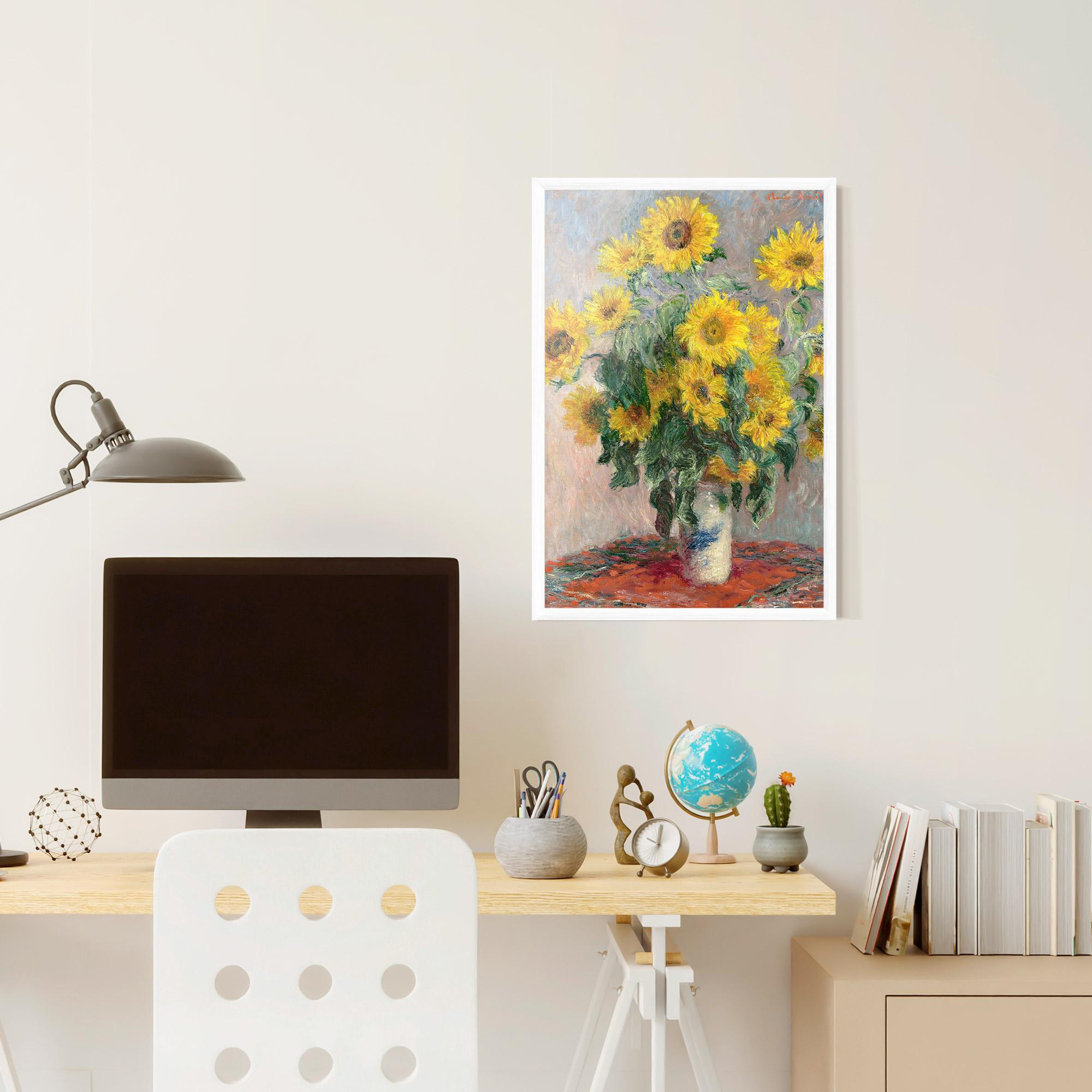 Gerahmte Poster Bouquet Of Sunflowers 1881 mockup 6