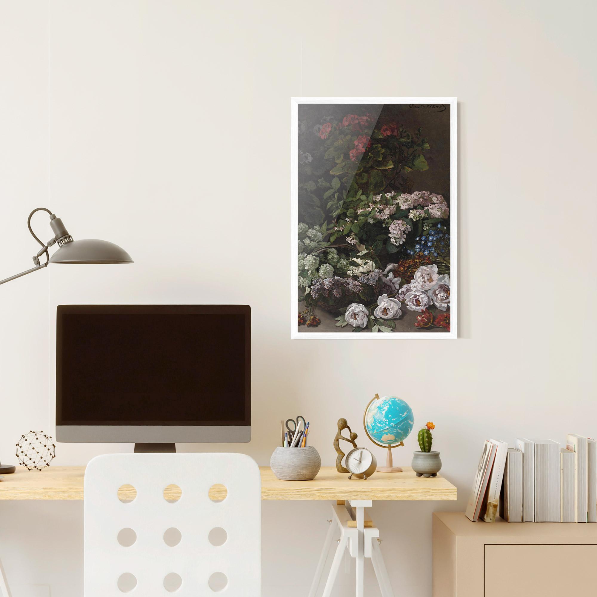 Gerahmte Poster Spring Flowers Monet mockup 6