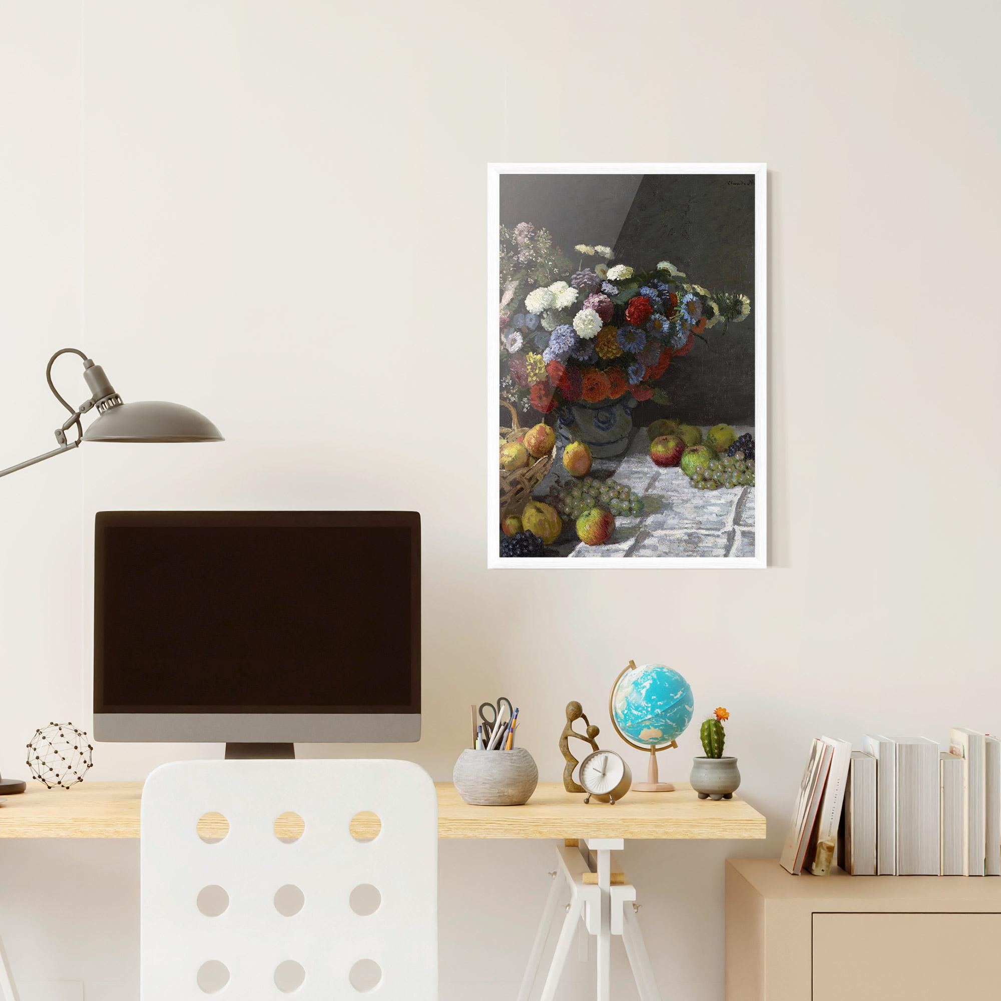 Gerahmte Poster Still Life With Flowers mockup 6