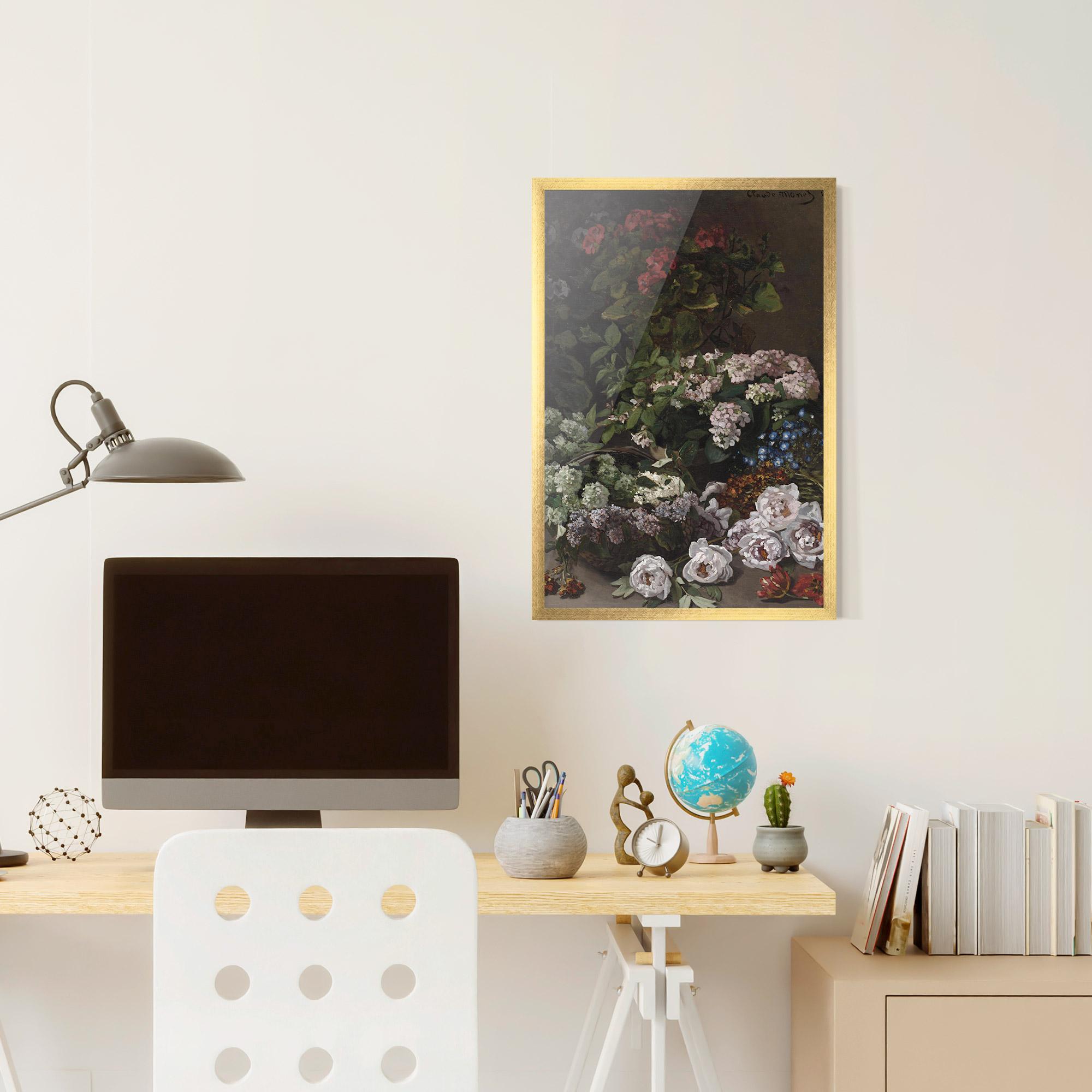 Gerahmte Poster Spring Flowers Monet mockup 6