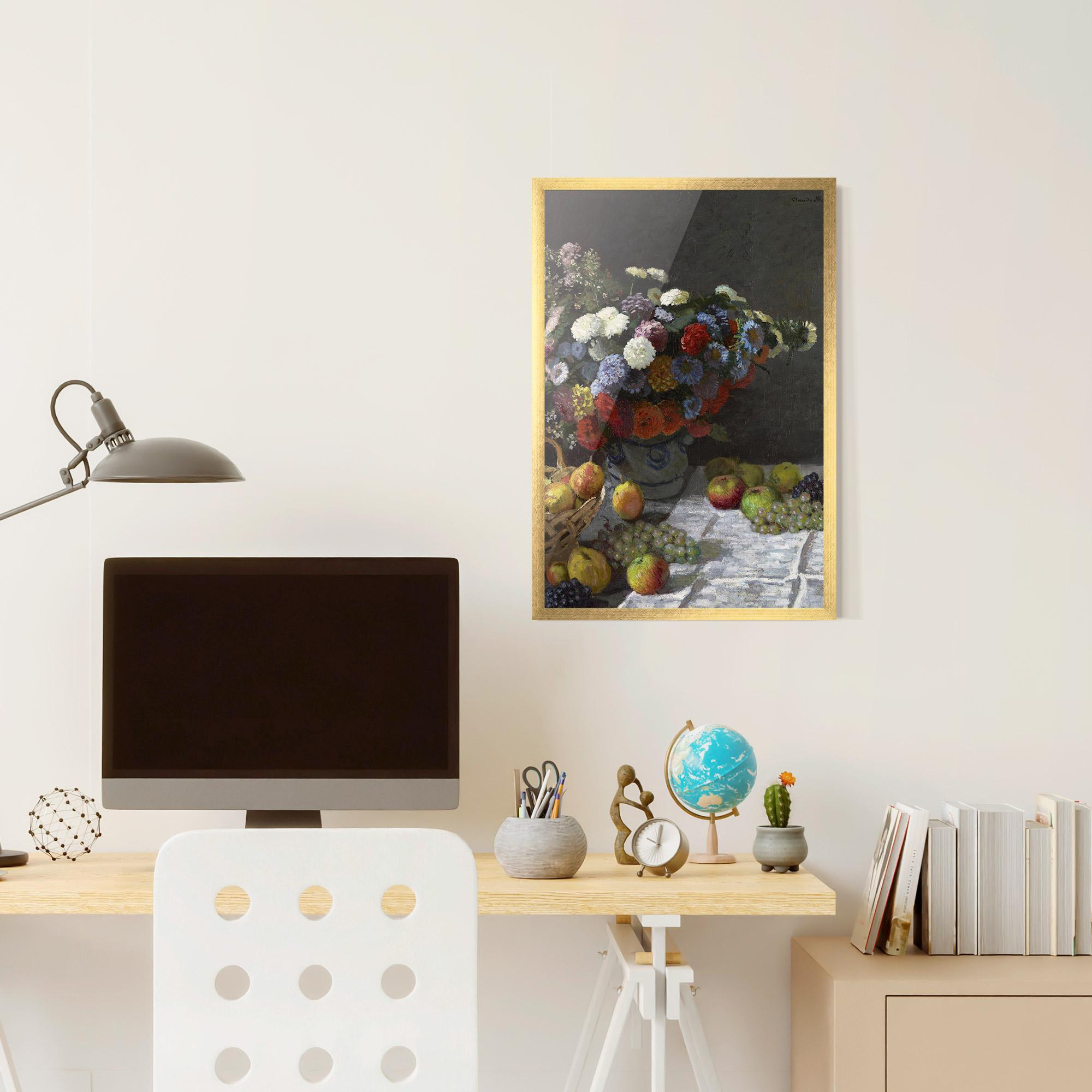 Gerahmte Poster Still Life With Flowers mockup 6