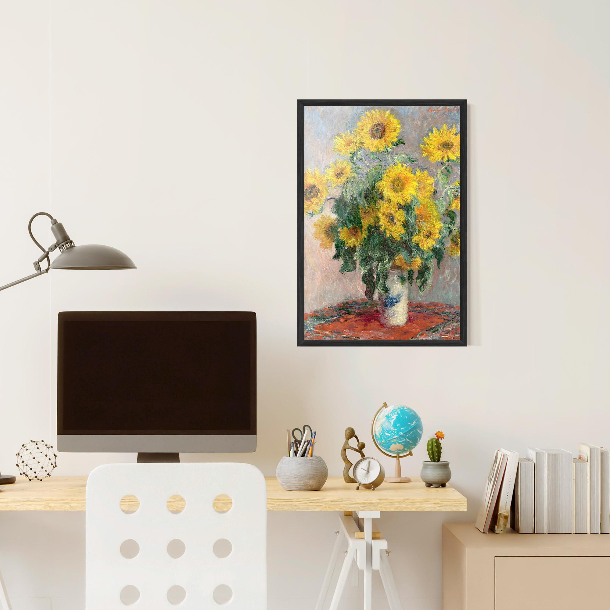 Gerahmte Poster Bouquet Of Sunflowers 1881 mockup 6