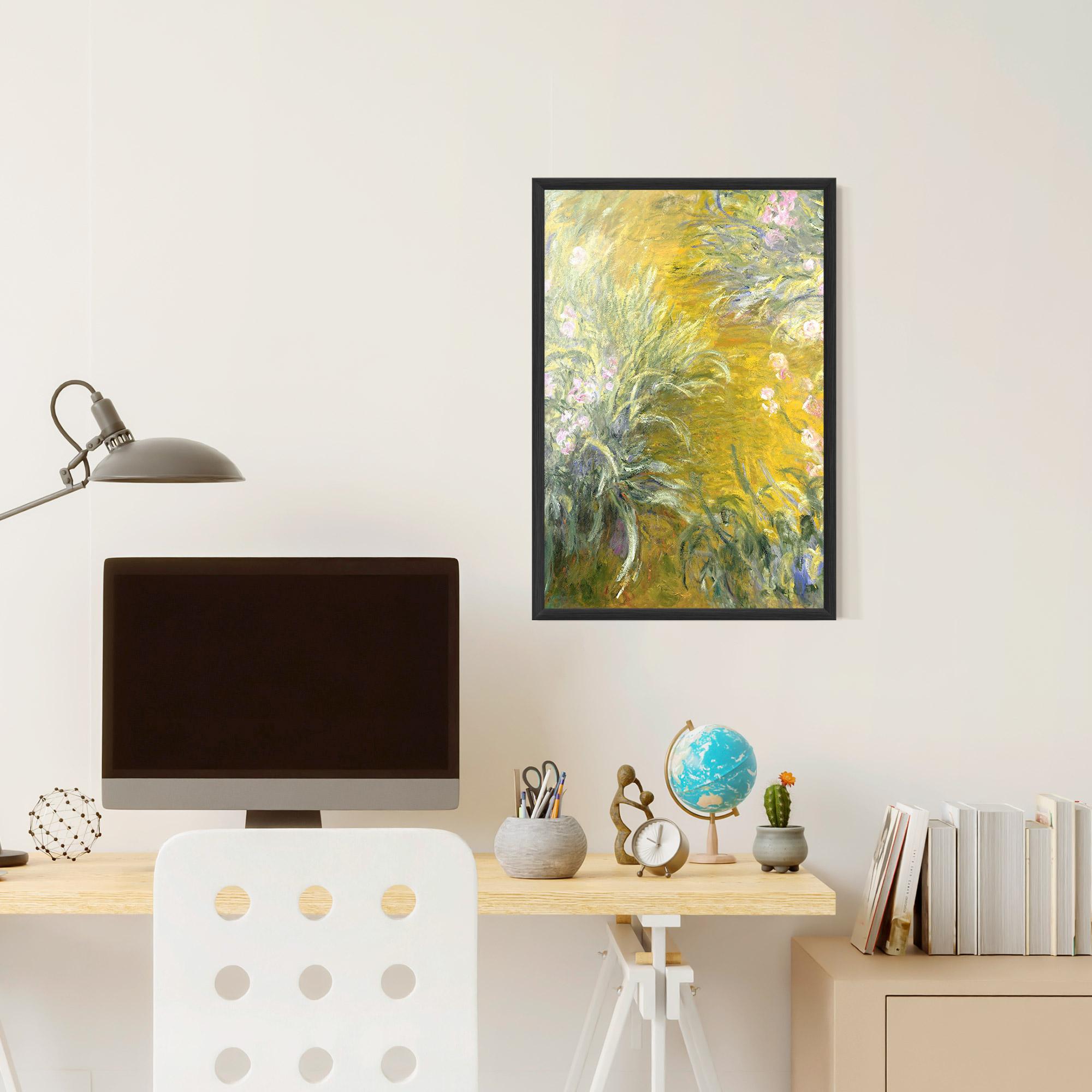 Gerahmte Poster Path Through The Irises mockup 6