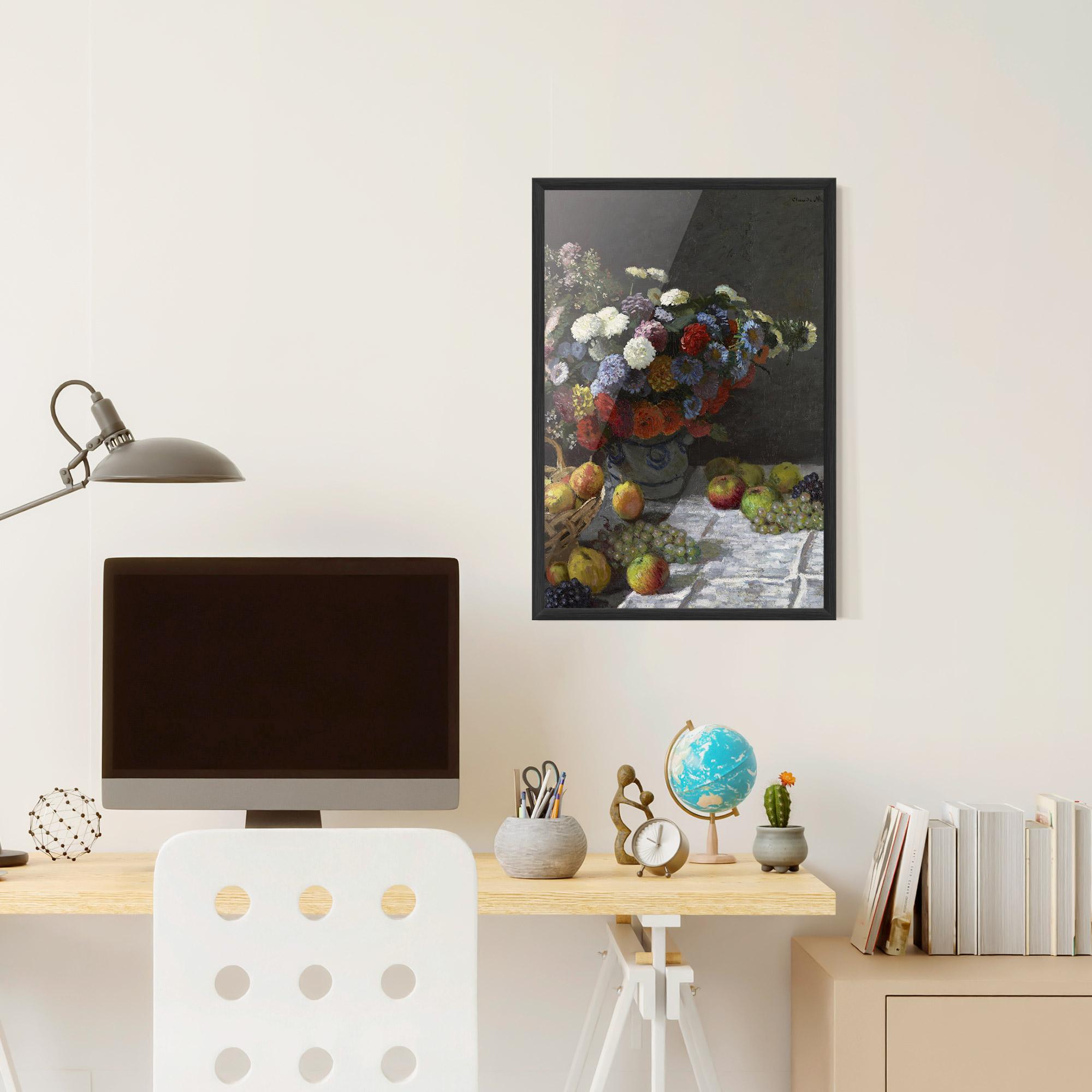 Gerahmte Poster Still Life With Flowers mockup 6