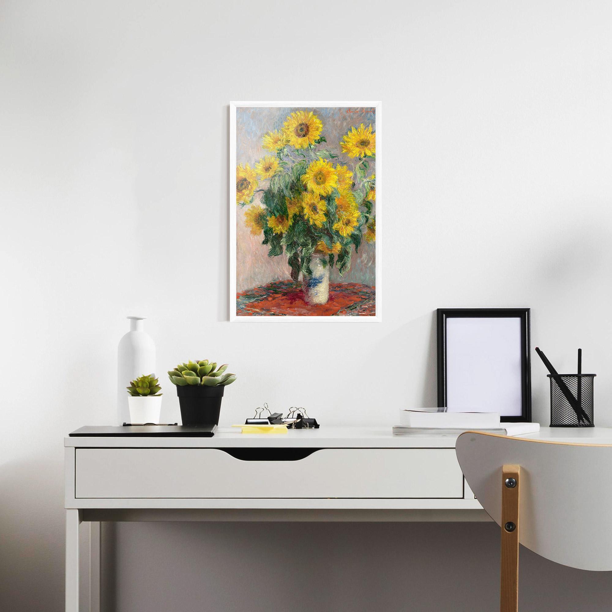 Gerahmte Poster Bouquet Of Sunflowers 1881 mockup 7