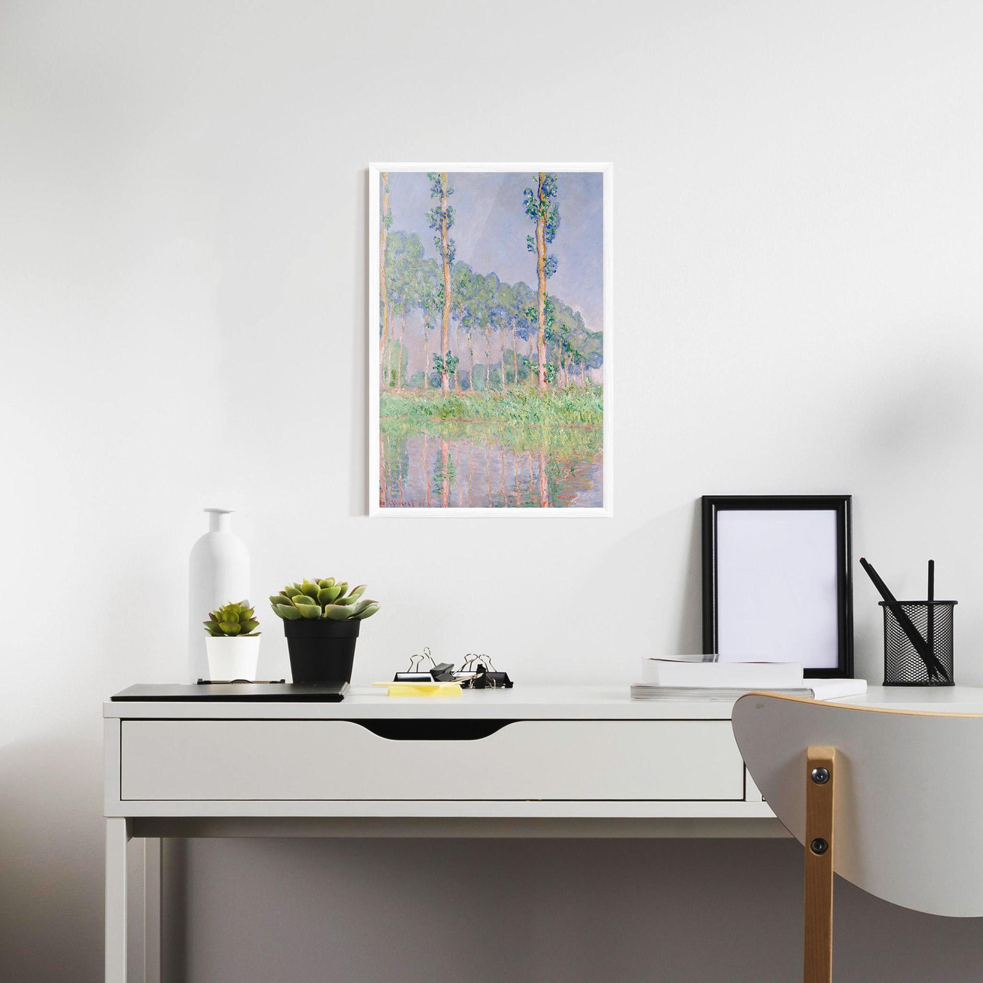 Gerahmte Poster Monet Pink Effect mockup 7