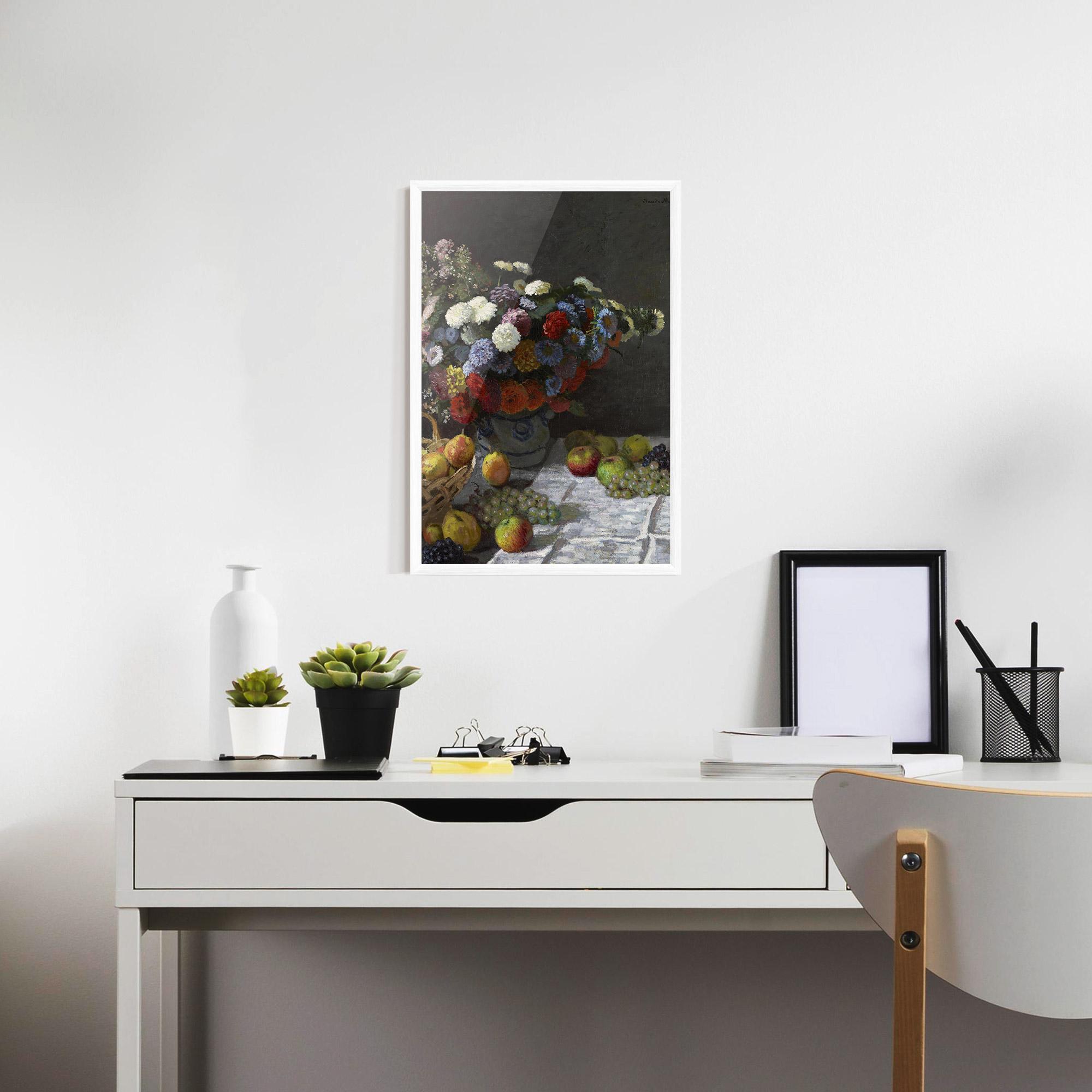 Gerahmte Poster Still Life With Flowers mockup 7
