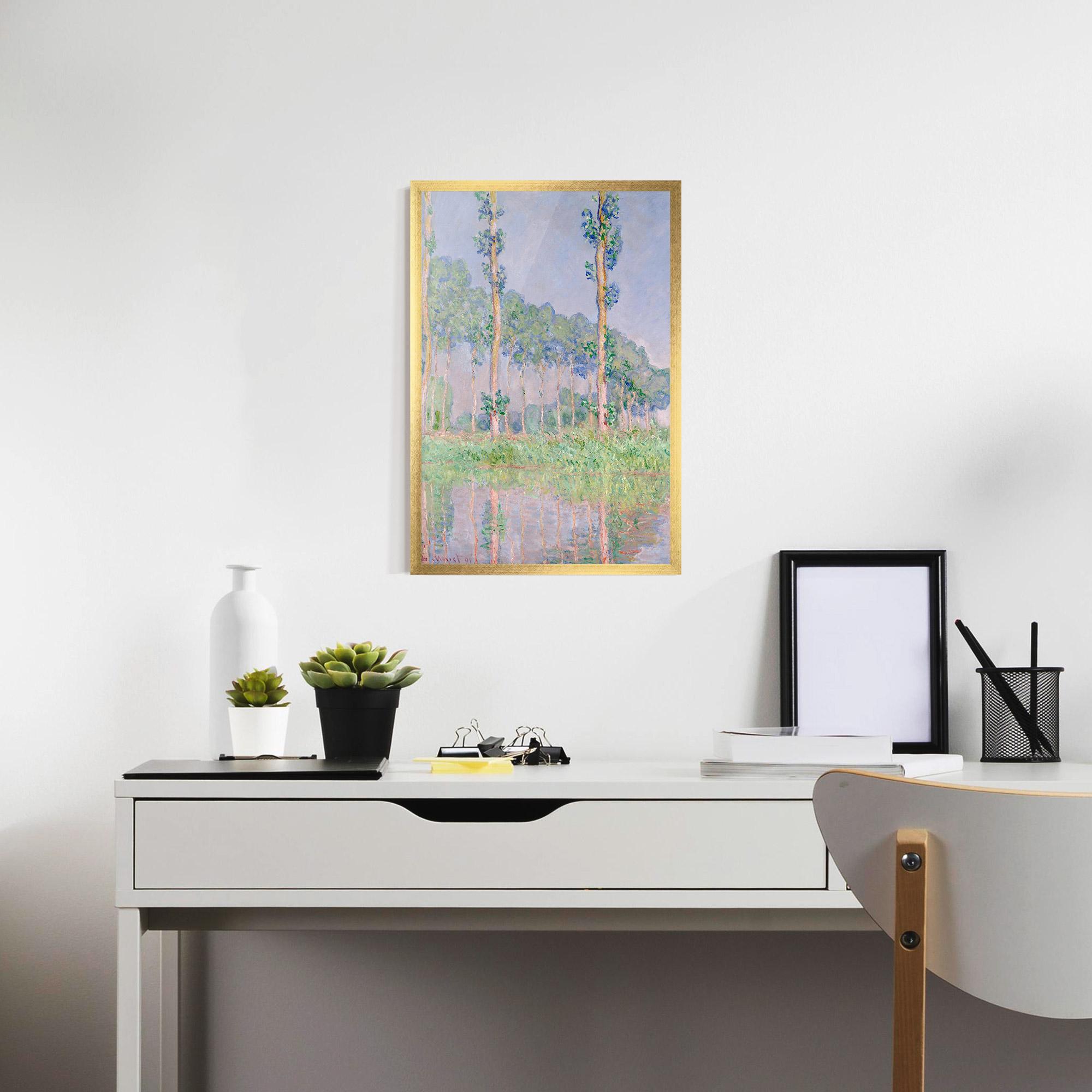 Gerahmte Poster Monet Pink Effect mockup 7