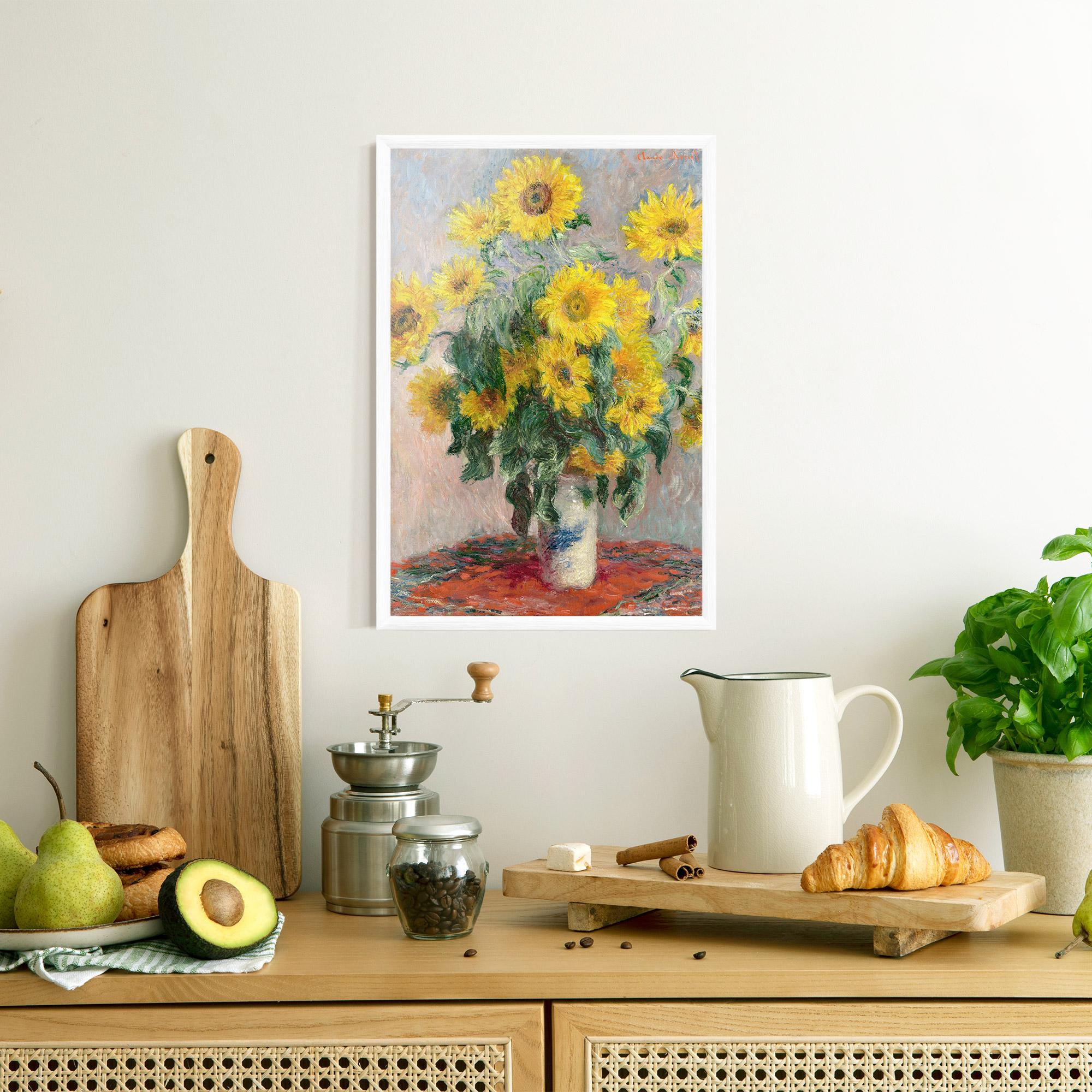 Gerahmte Poster Bouquet Of Sunflowers 1881 mockup 8