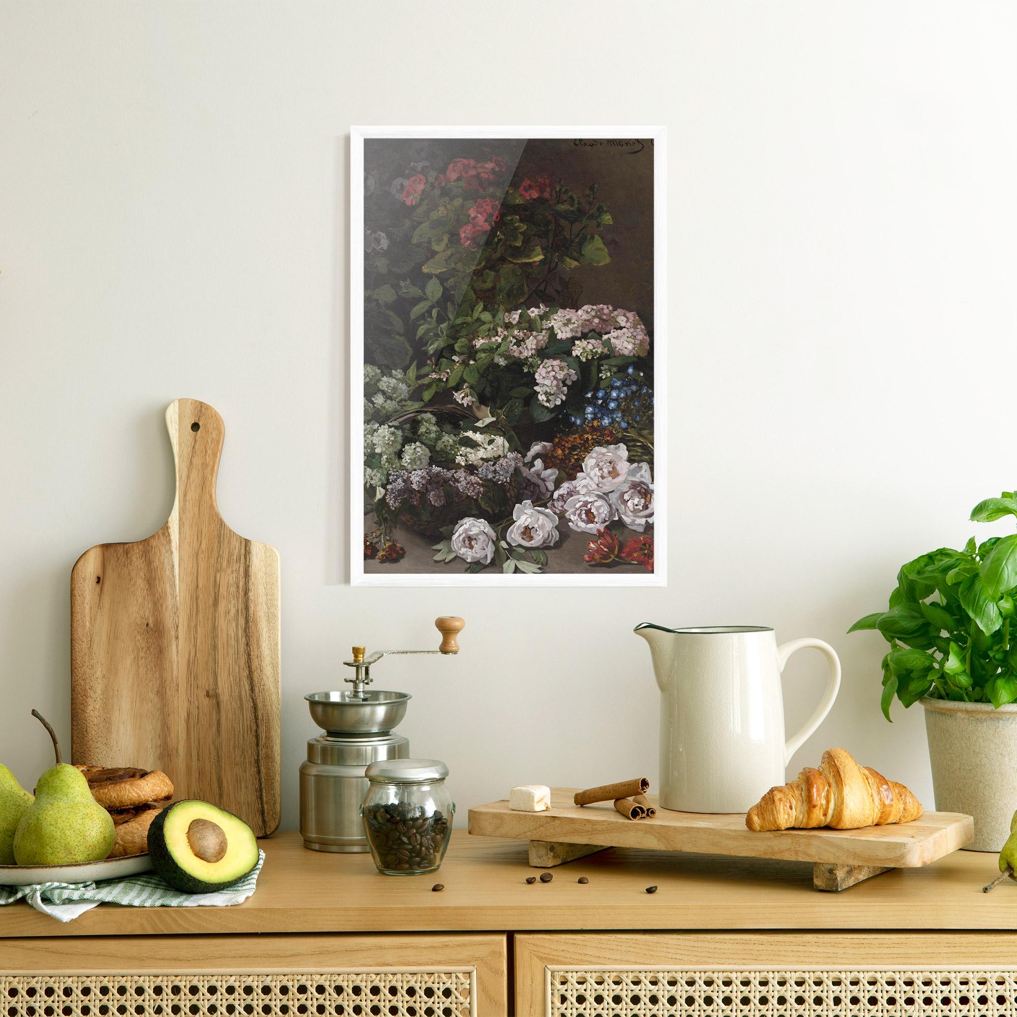 Gerahmte Poster Spring Flowers Monet mockup 8