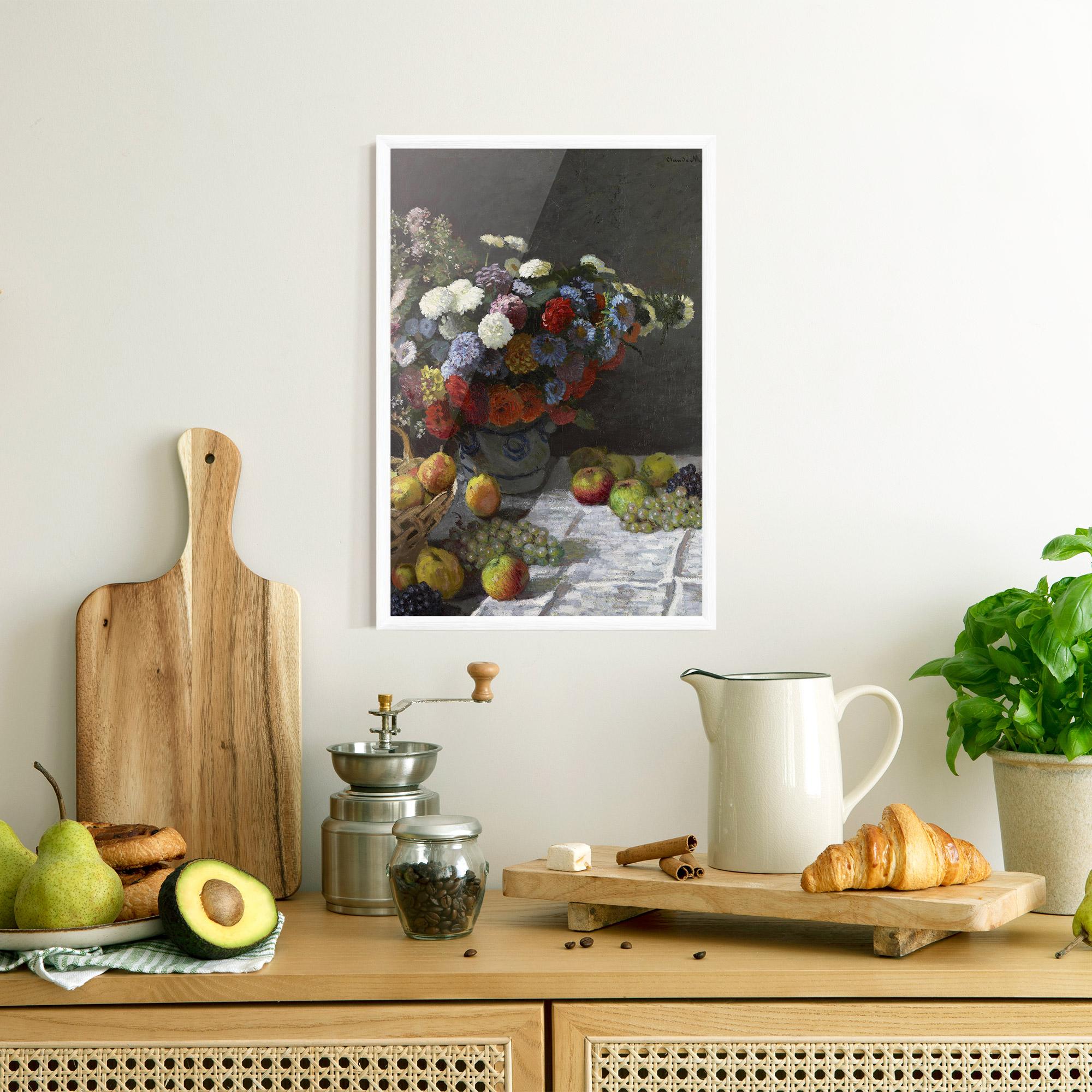 Gerahmte Poster Still Life With Flowers mockup 8