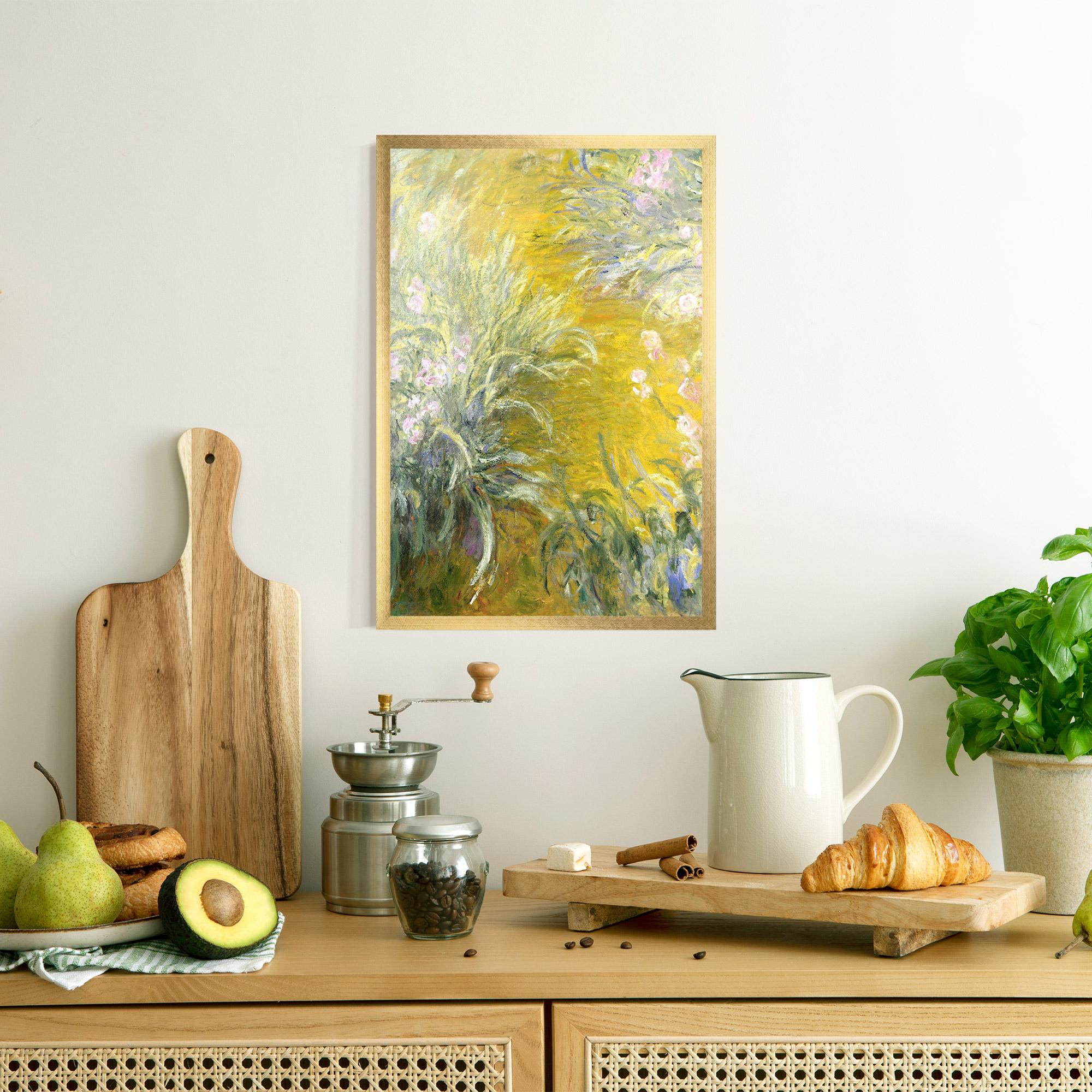 Gerahmte Poster Path Through The Irises mockup 8