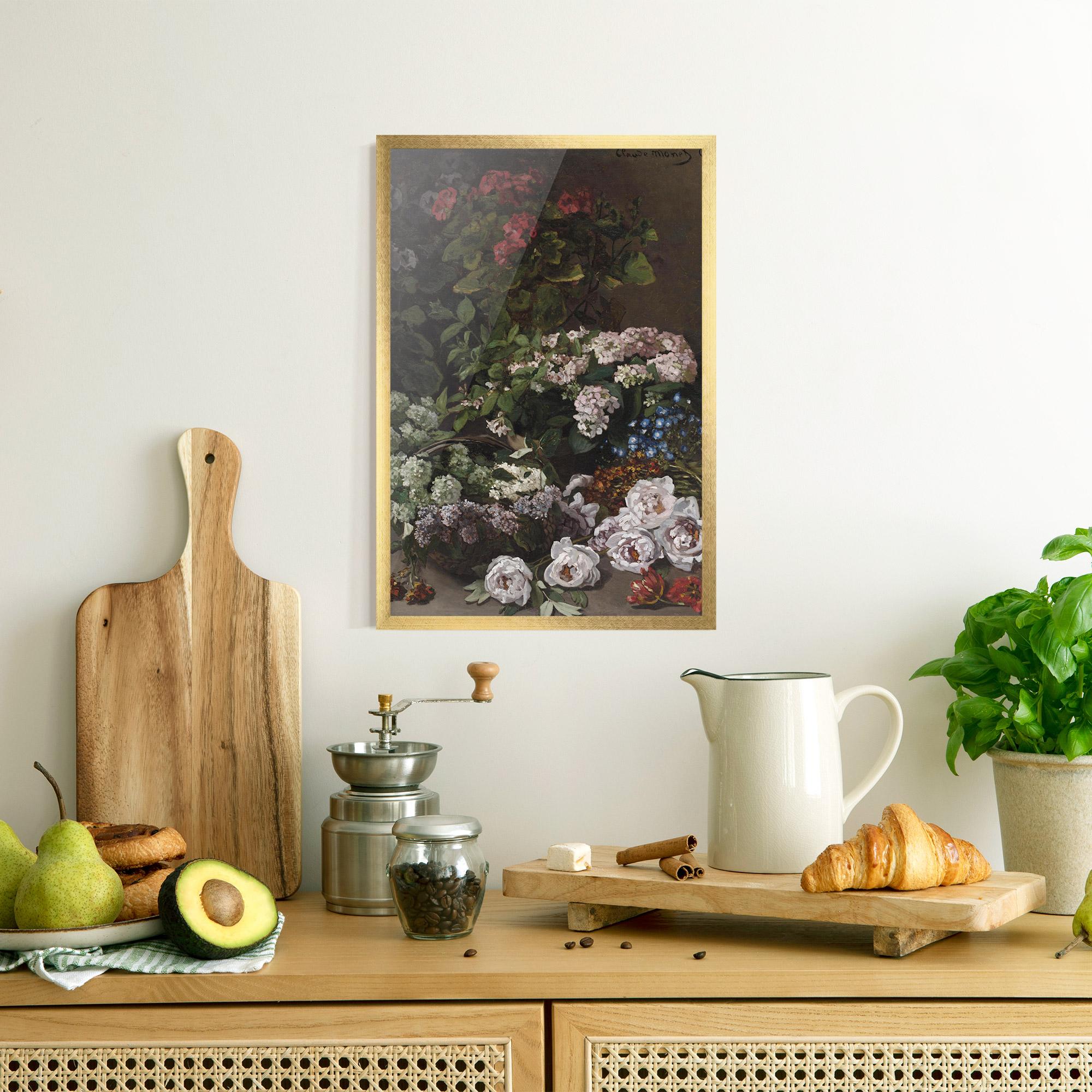 Gerahmte Poster Spring Flowers Monet mockup 8