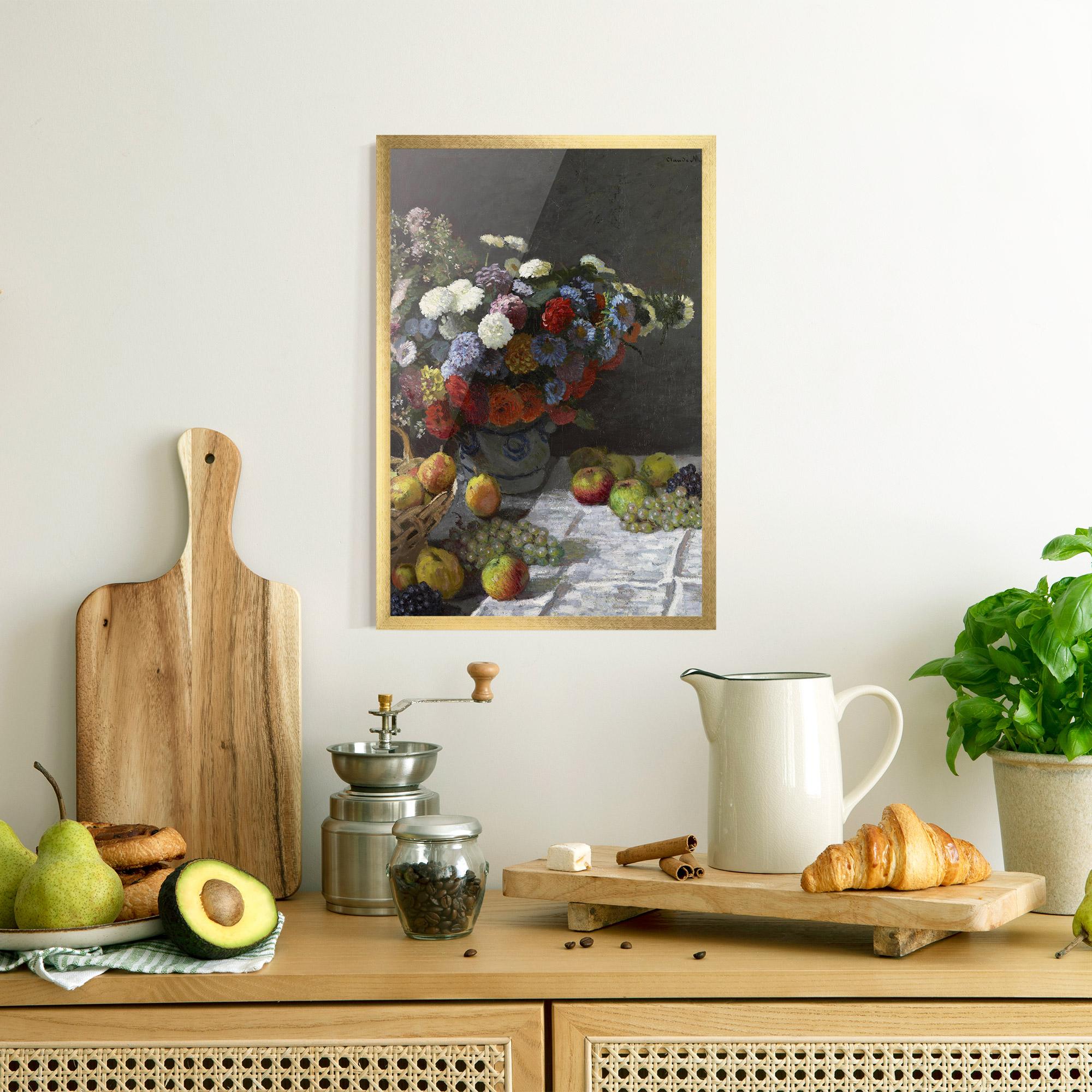 Gerahmte Poster Still Life With Flowers mockup 8