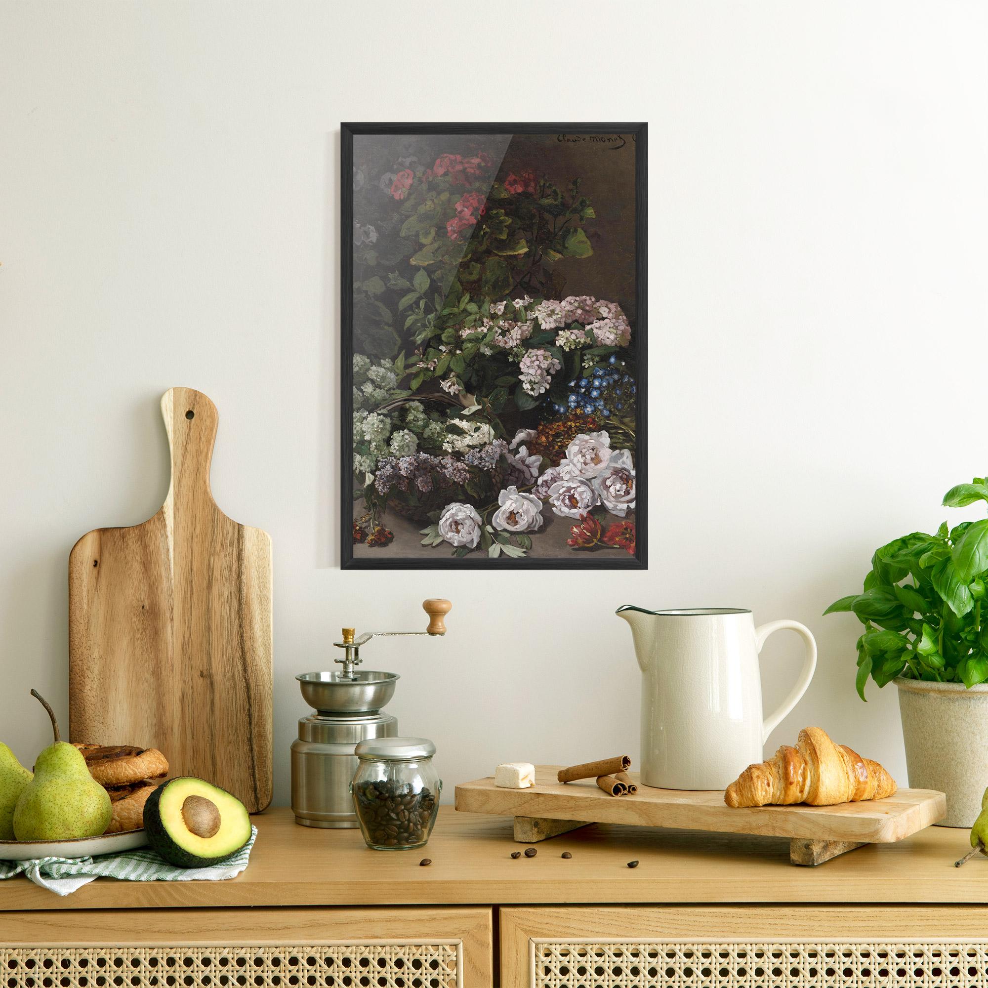 Gerahmte Poster Spring Flowers Monet mockup 8
