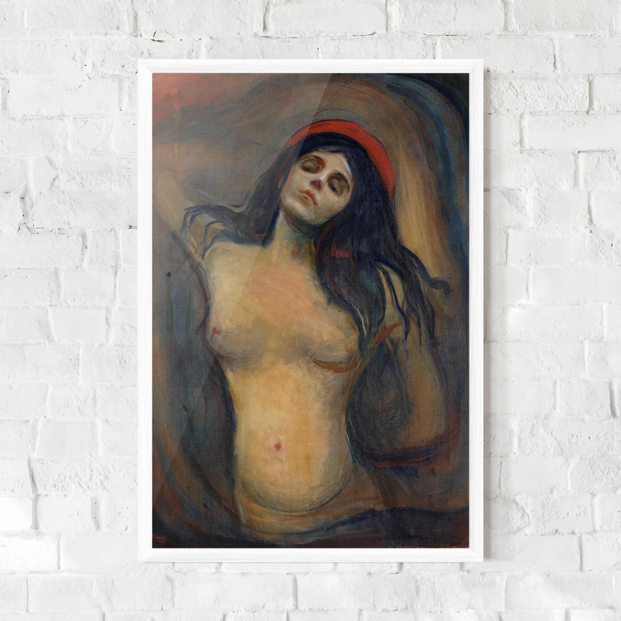 Gerahmte Poster Madonna Oil Painting mockup 0