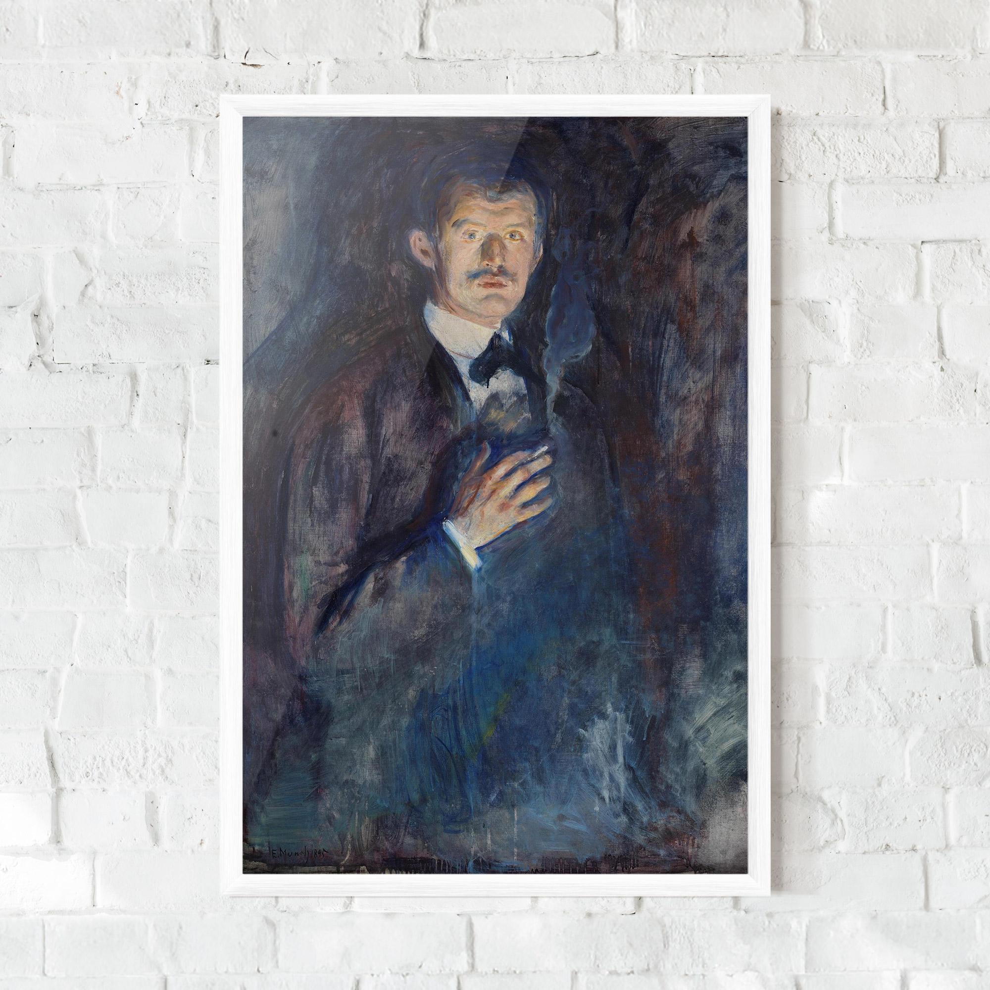 Gerahmte Poster Self Burning Cigarette mockup 0