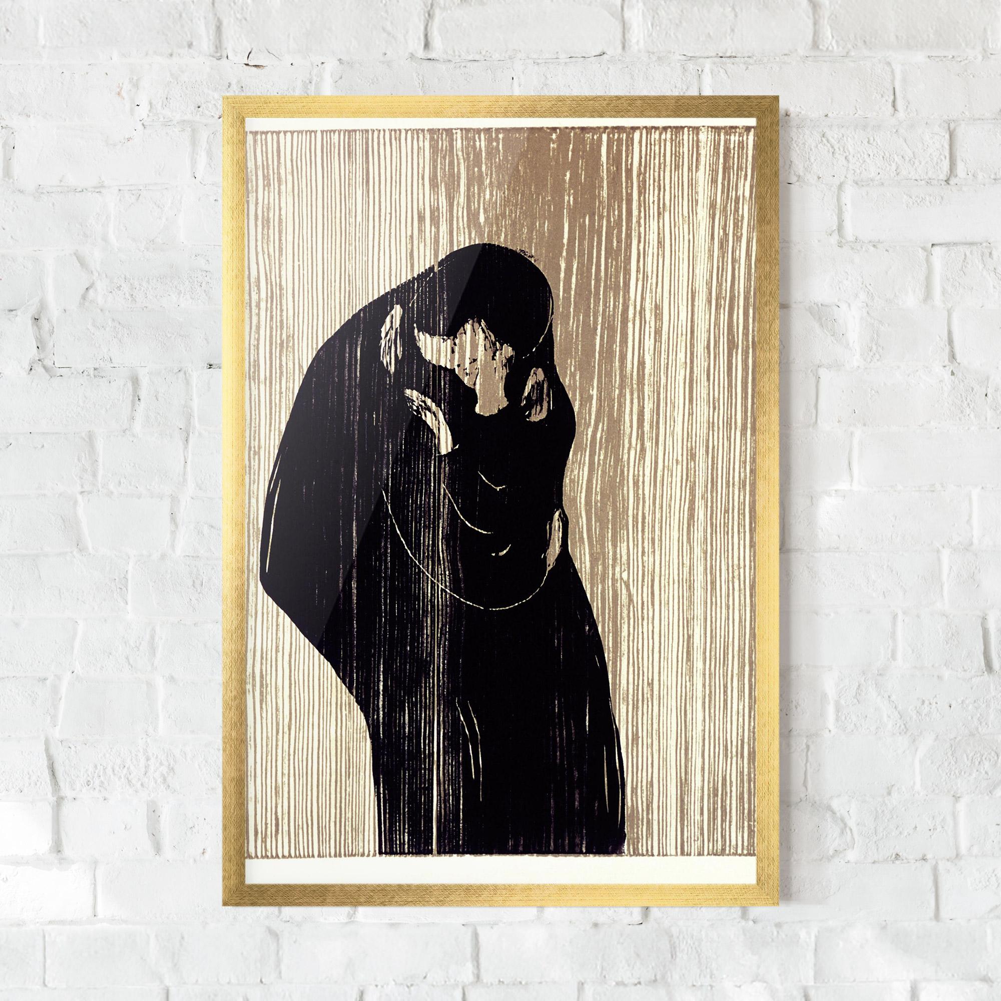 Gerahmte Poster Kiss mockup 0