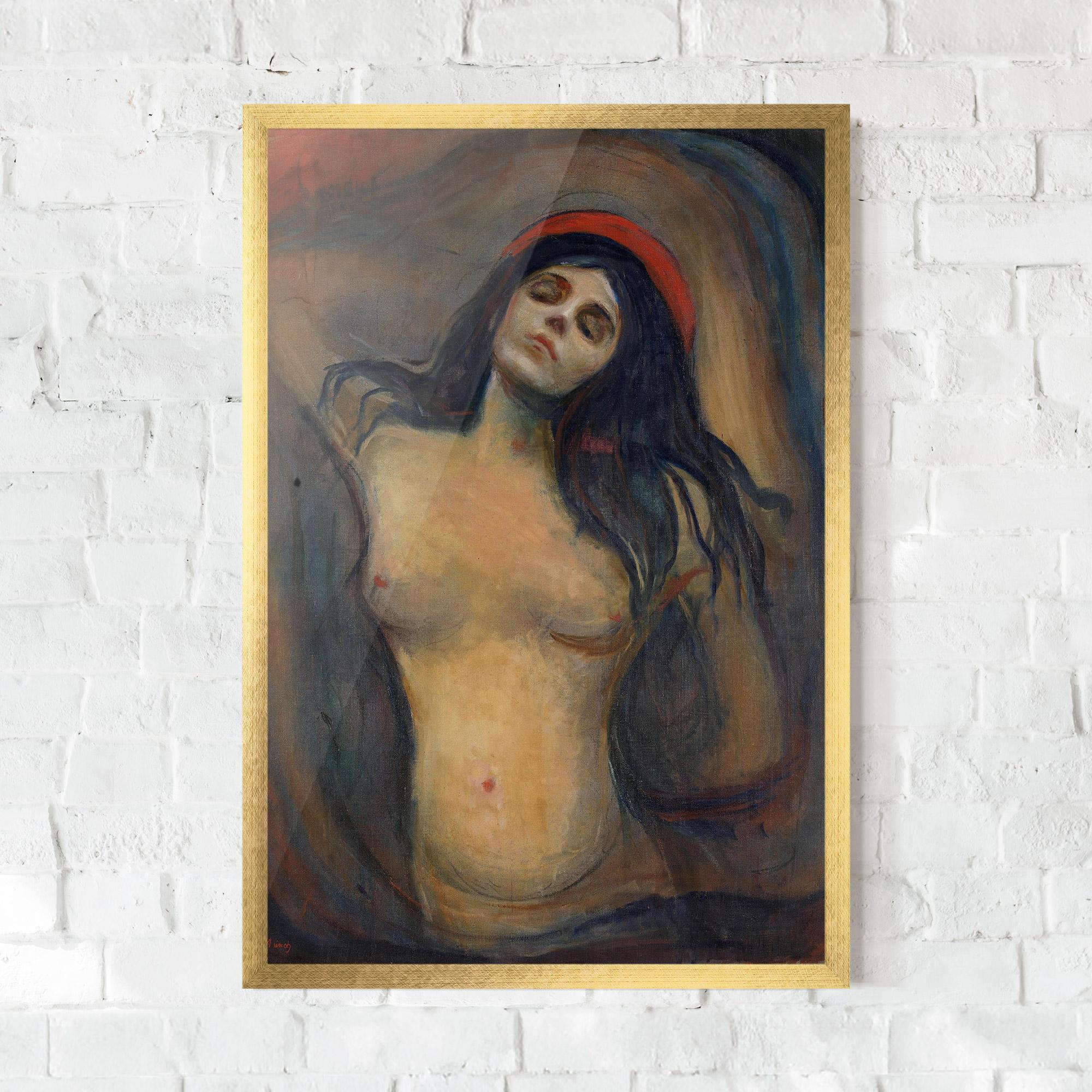 Gerahmte Poster Madonna Oil Painting mockup 0